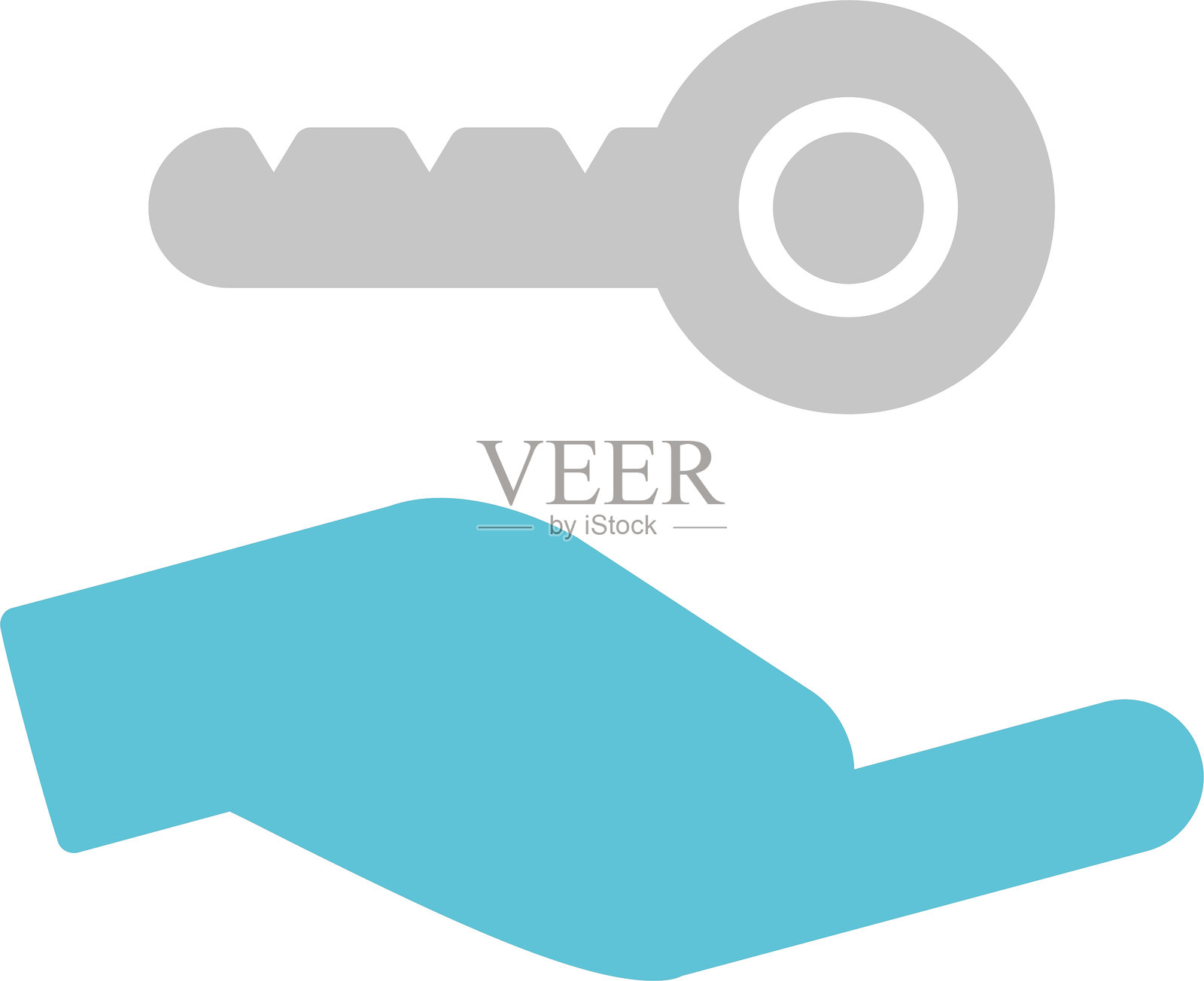 访问图标（双色）插画图片素材