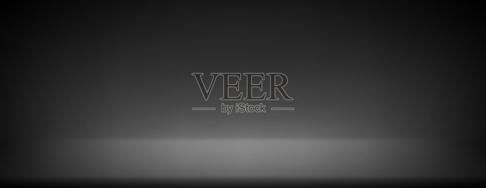 黑色工作室场景背景。黑暗的房间表面。用于海报、横幅、展示、模型、演示模板、展示、产品设计的极简美学背景。矢量黑色架子壁纸。插画图片素材