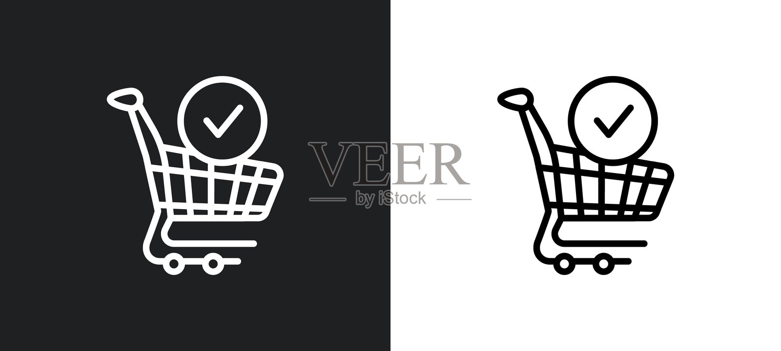 黑白色的方格轮廓图标。来自商业集合的方格平面图标，适用于网页、移动应用和用户界面。插画图片素材