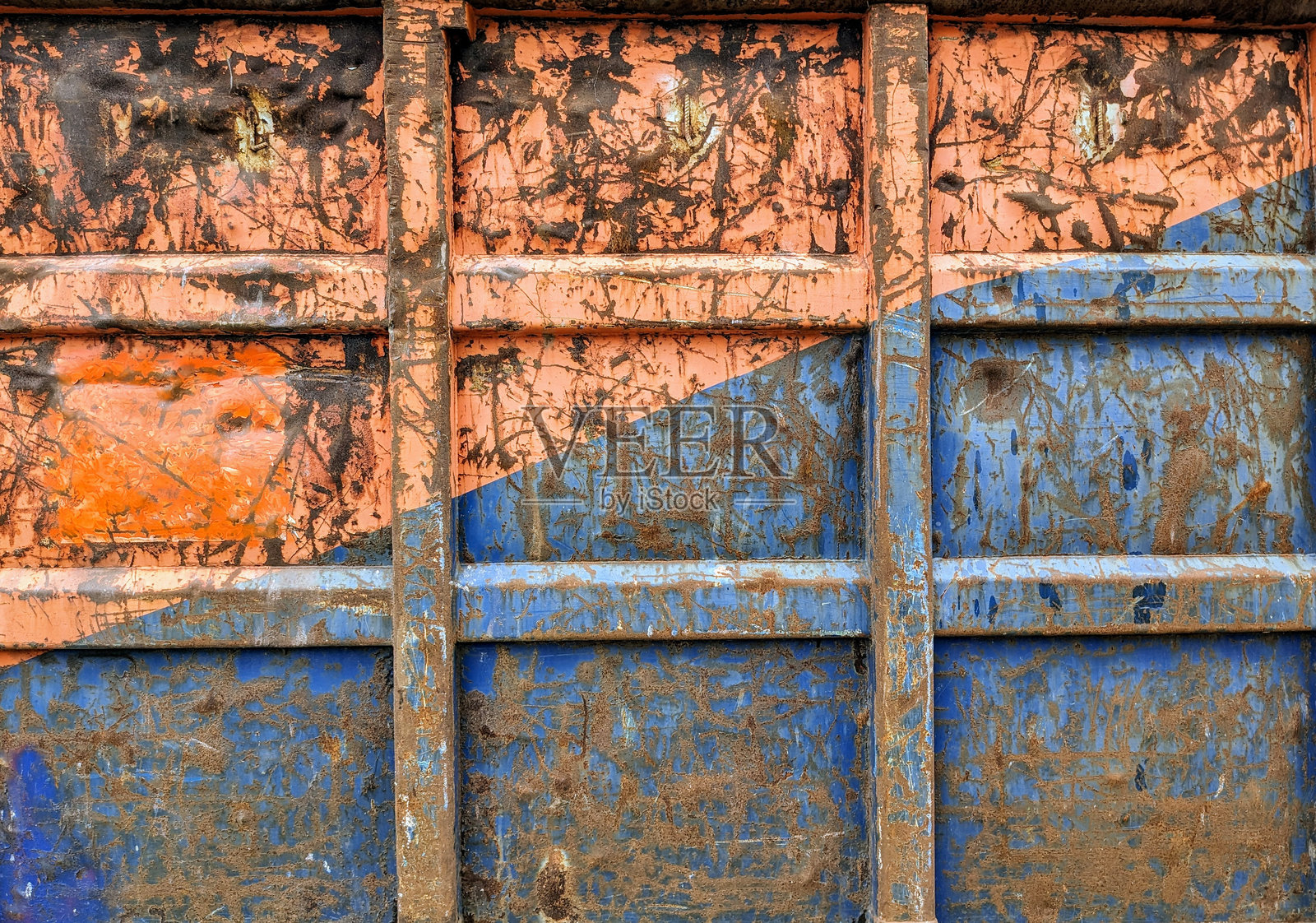 生锈的集装箱墙照片摄影图片