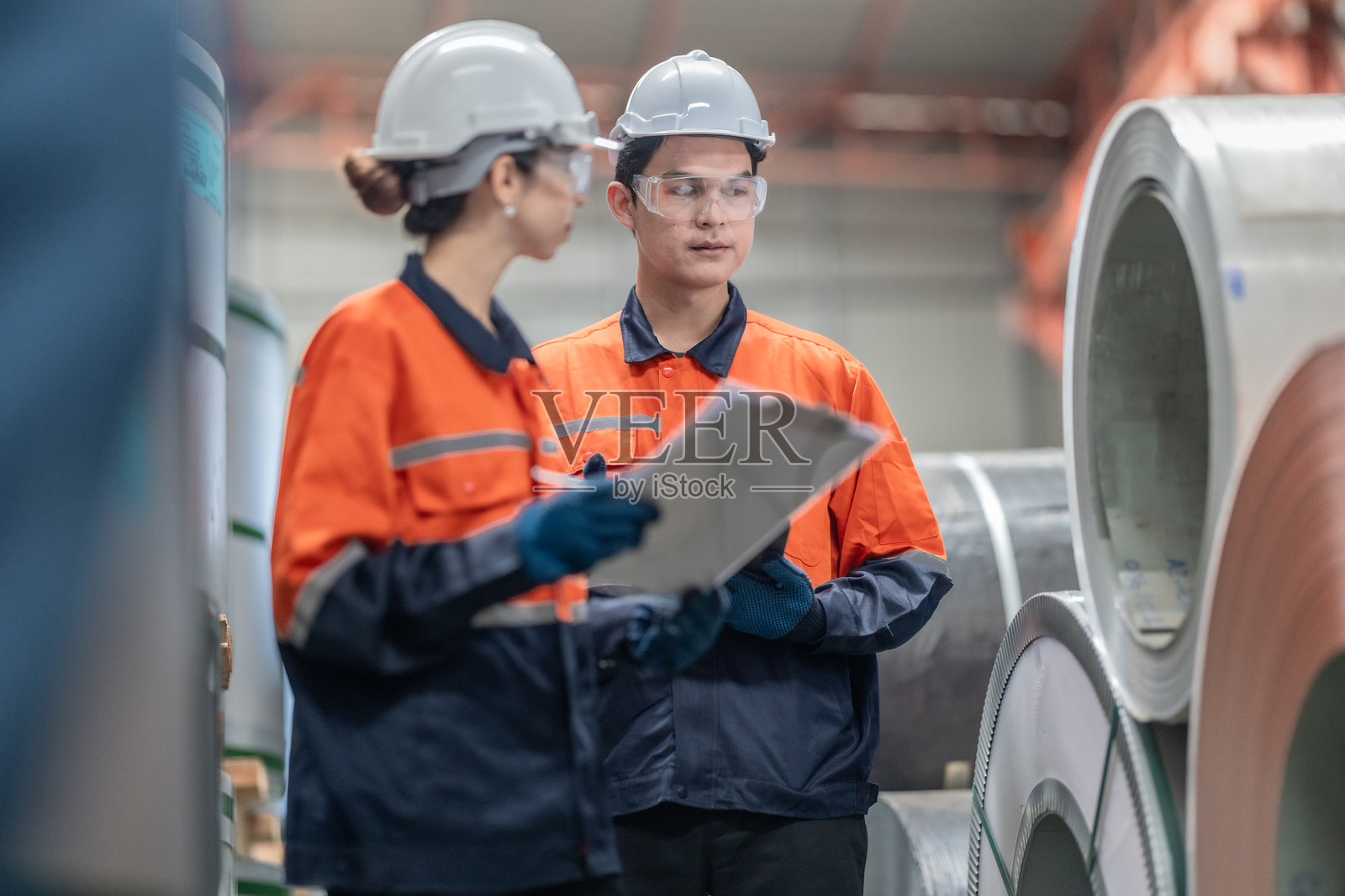 金属板厂的库存审计照片摄影图片