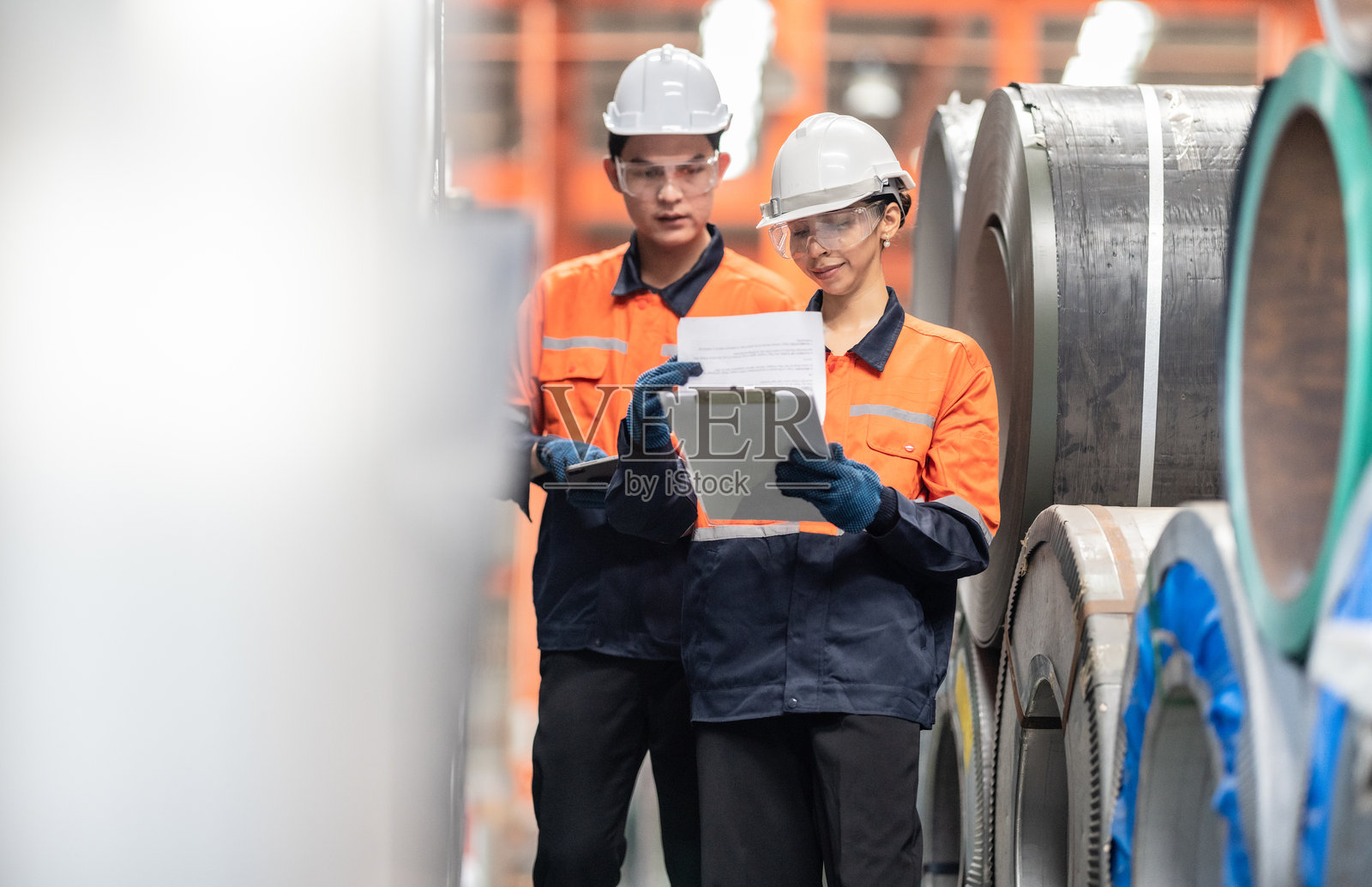 金属板厂的库存审计照片摄影图片