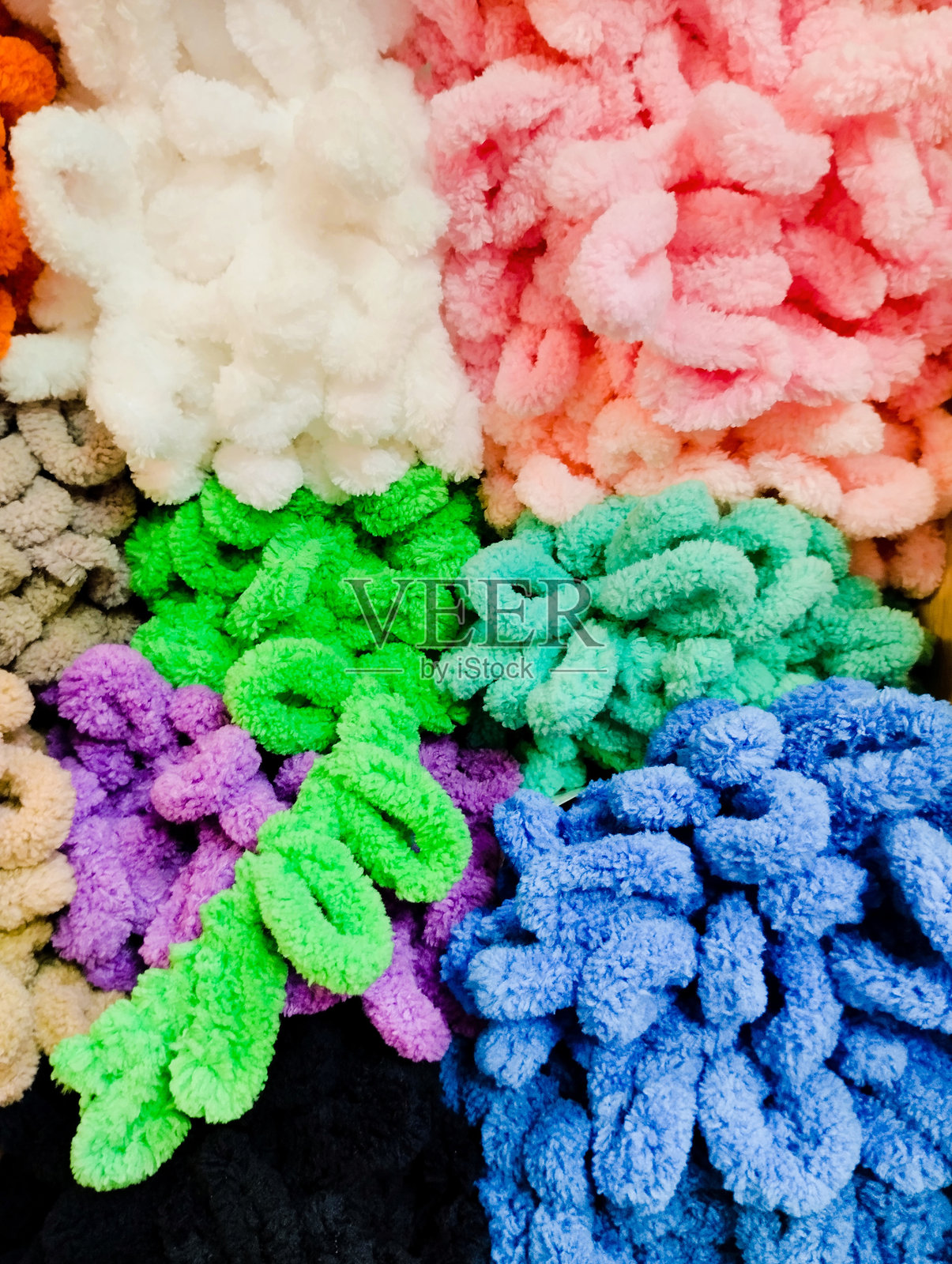 多彩的羊毛照片摄影图片