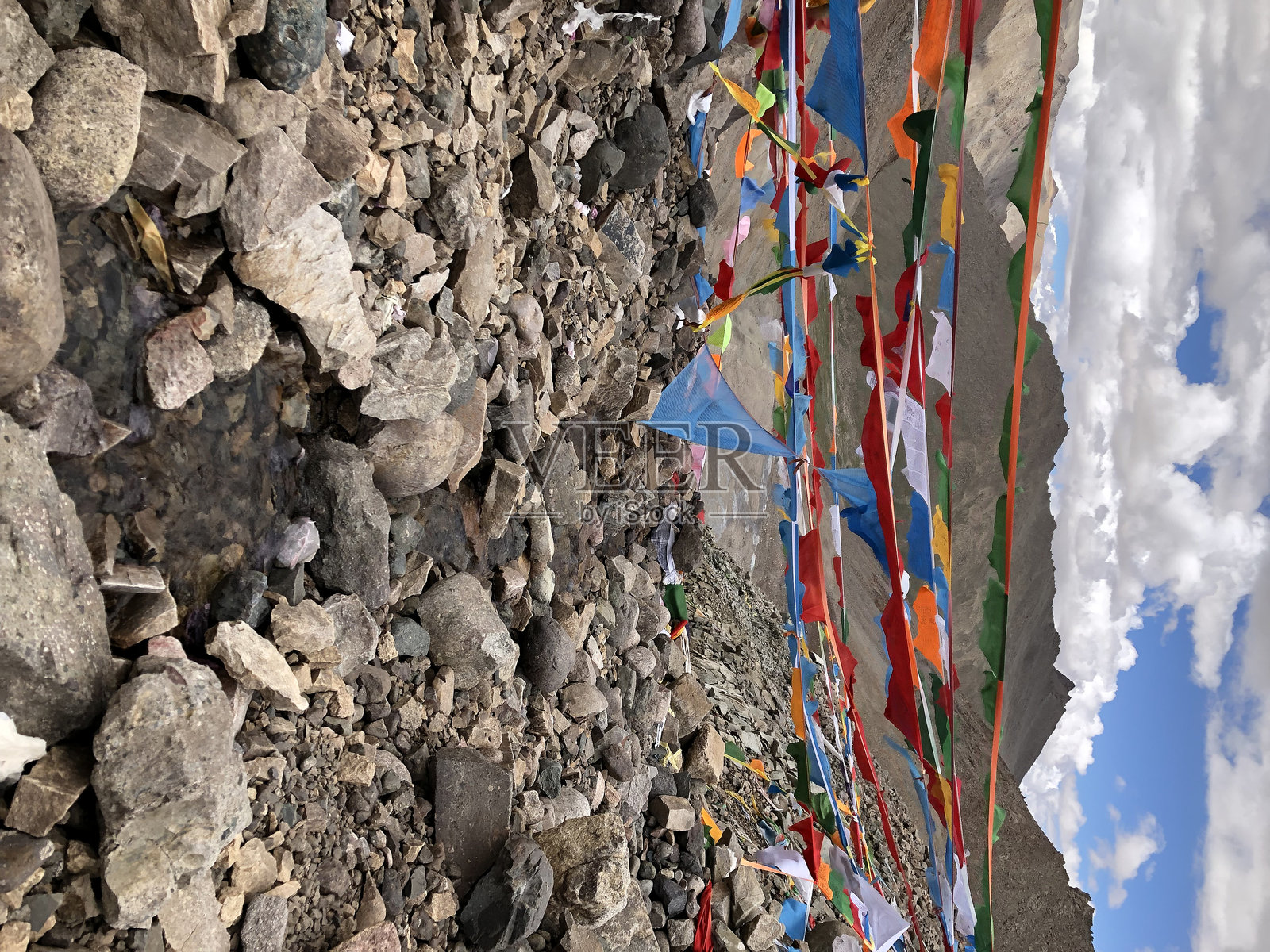 中国西藏喜马拉雅山脉的八月冈仁波齐内转山照片摄影图片