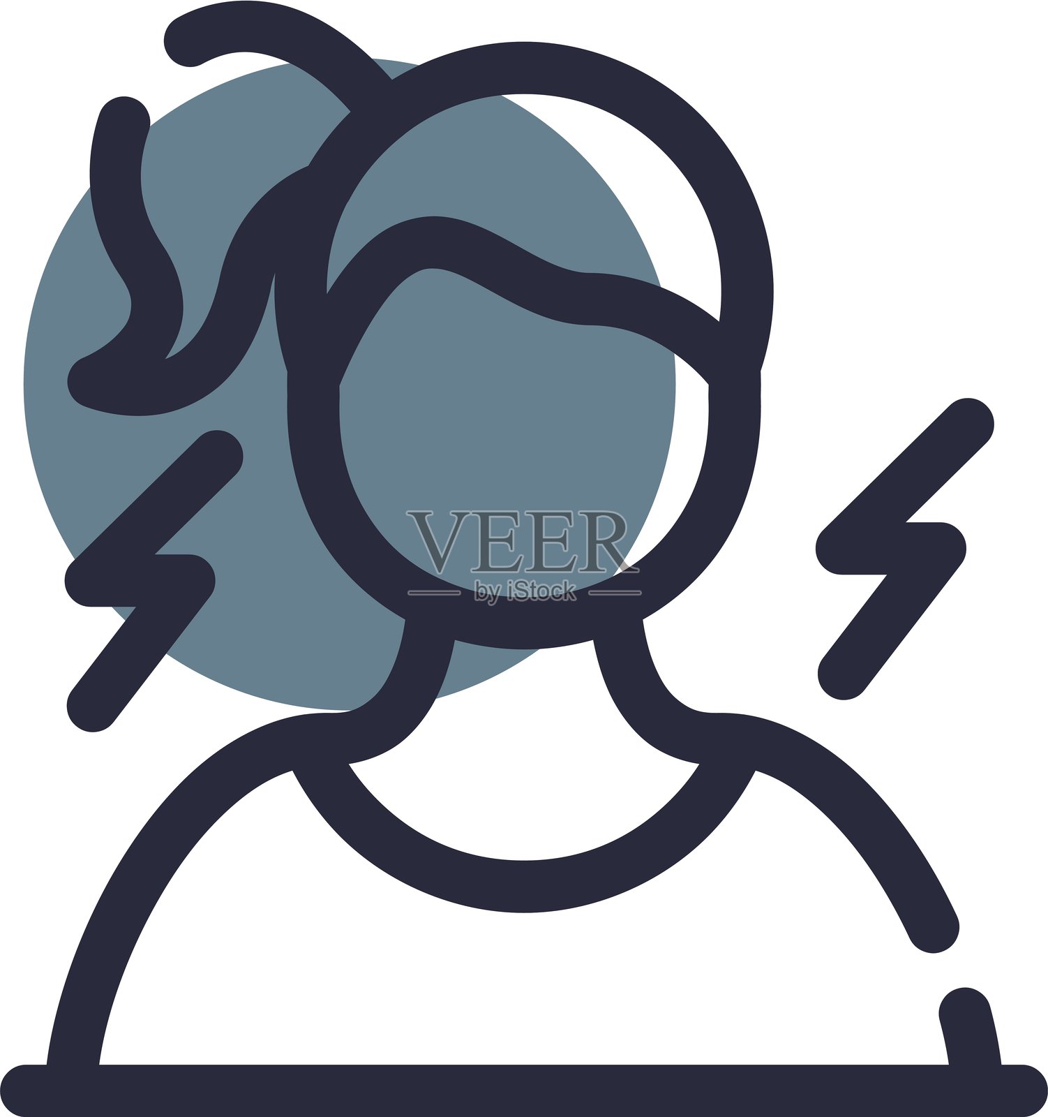 沮丧的图标插画图片素材