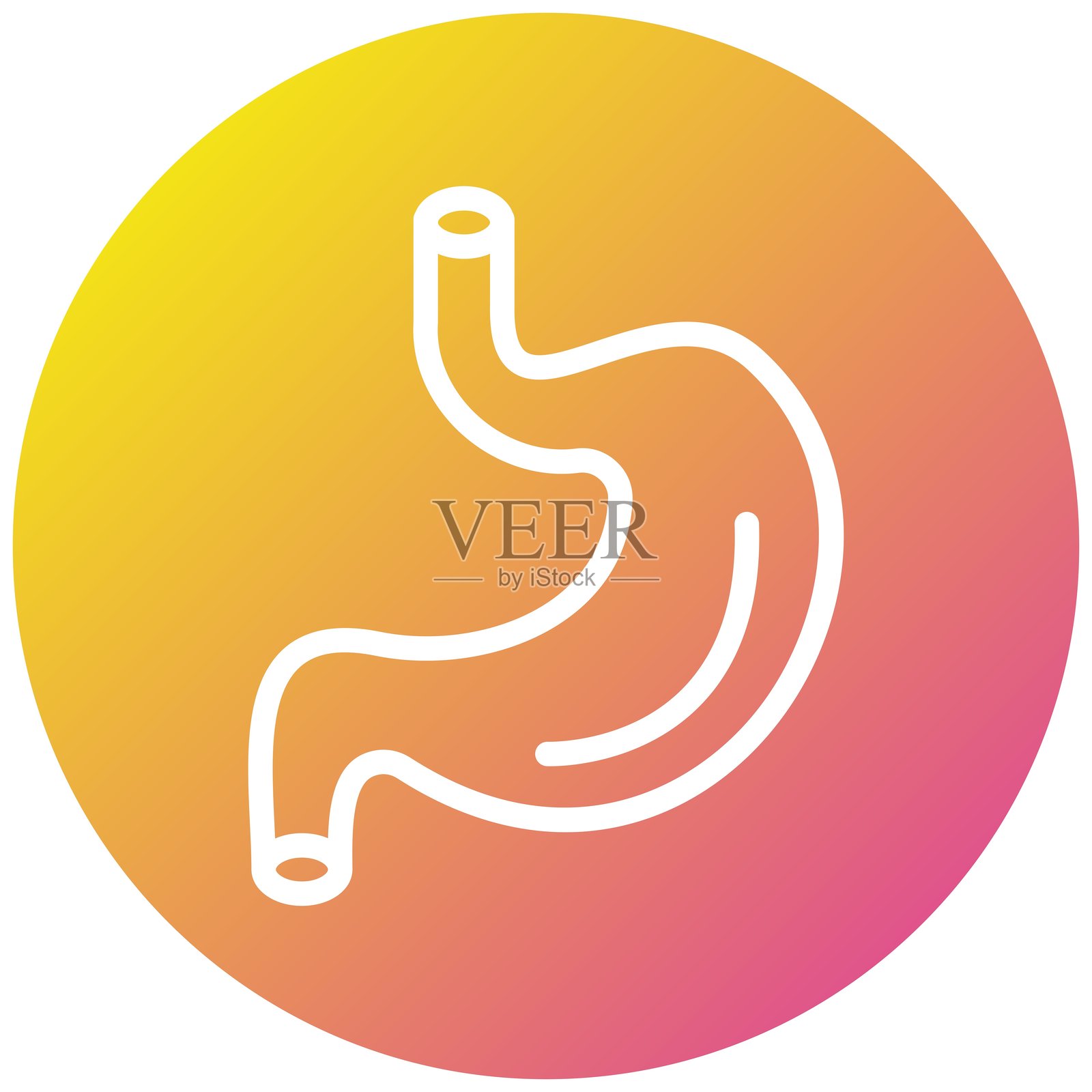 胃部矢量图标设计插图插画图片素材