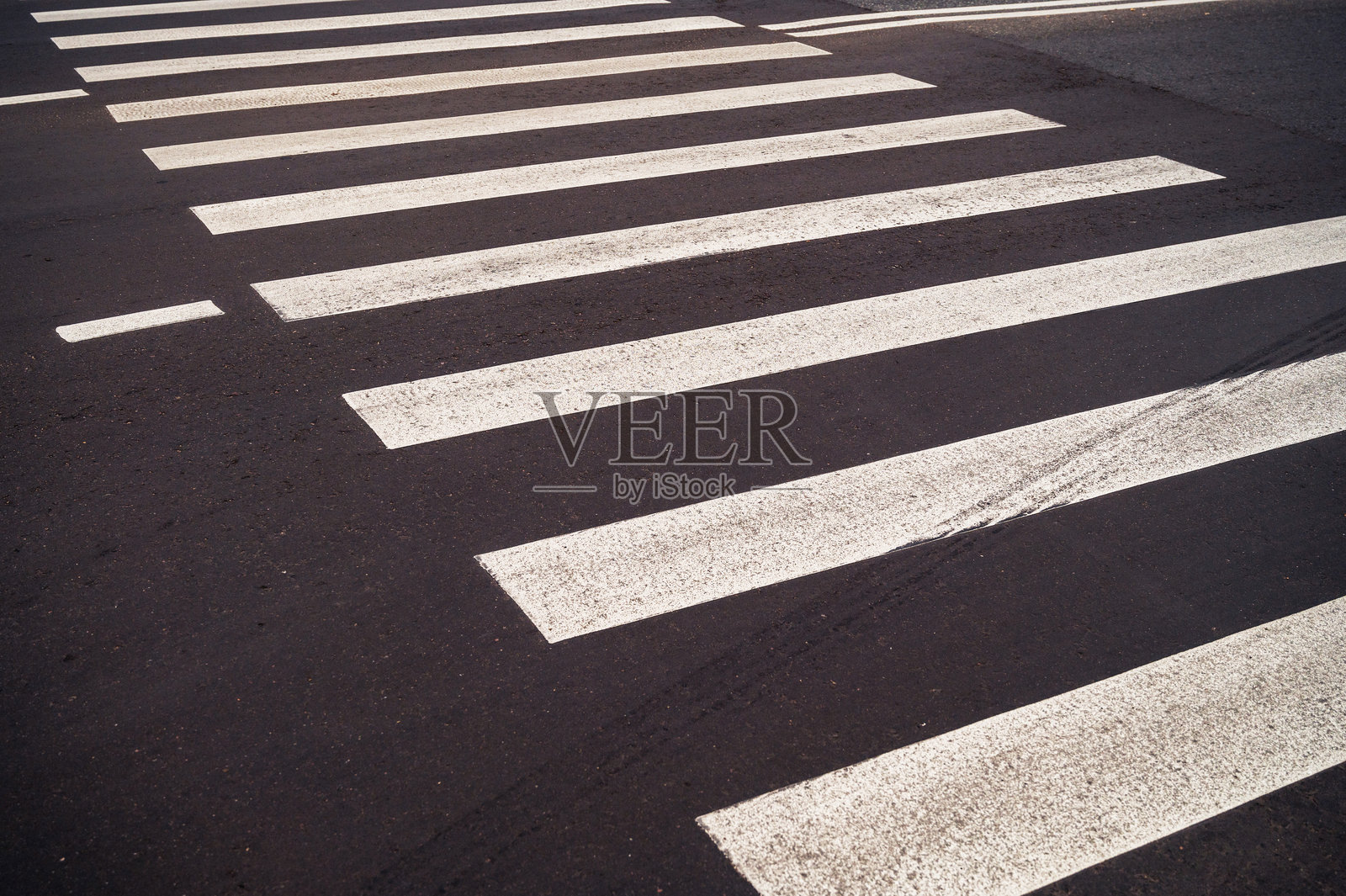 人行横道的俯视图。照片摄影图片