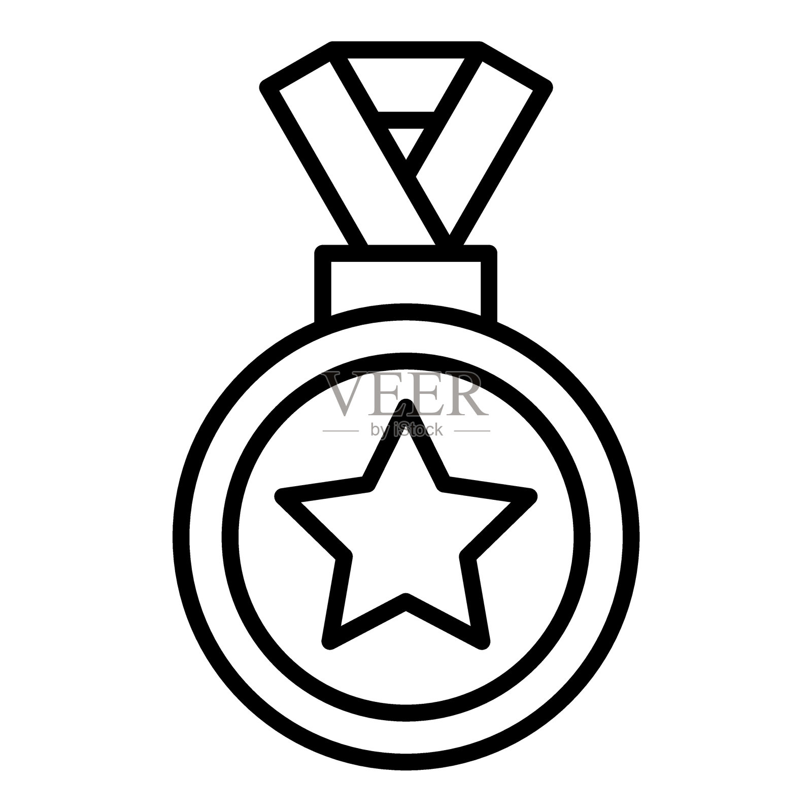 金牌图标风格插画图片素材