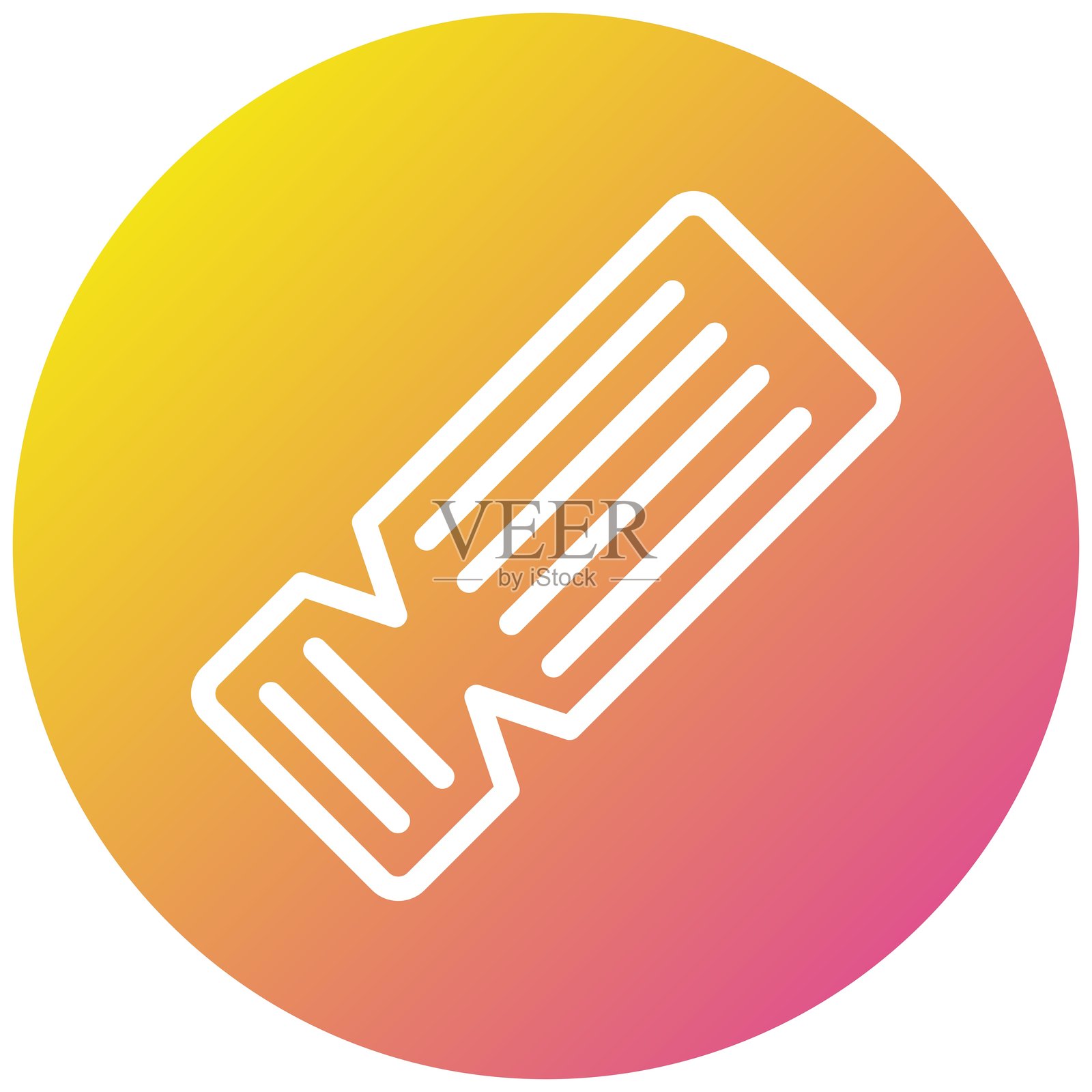 票务矢量图标设计插图插画图片素材