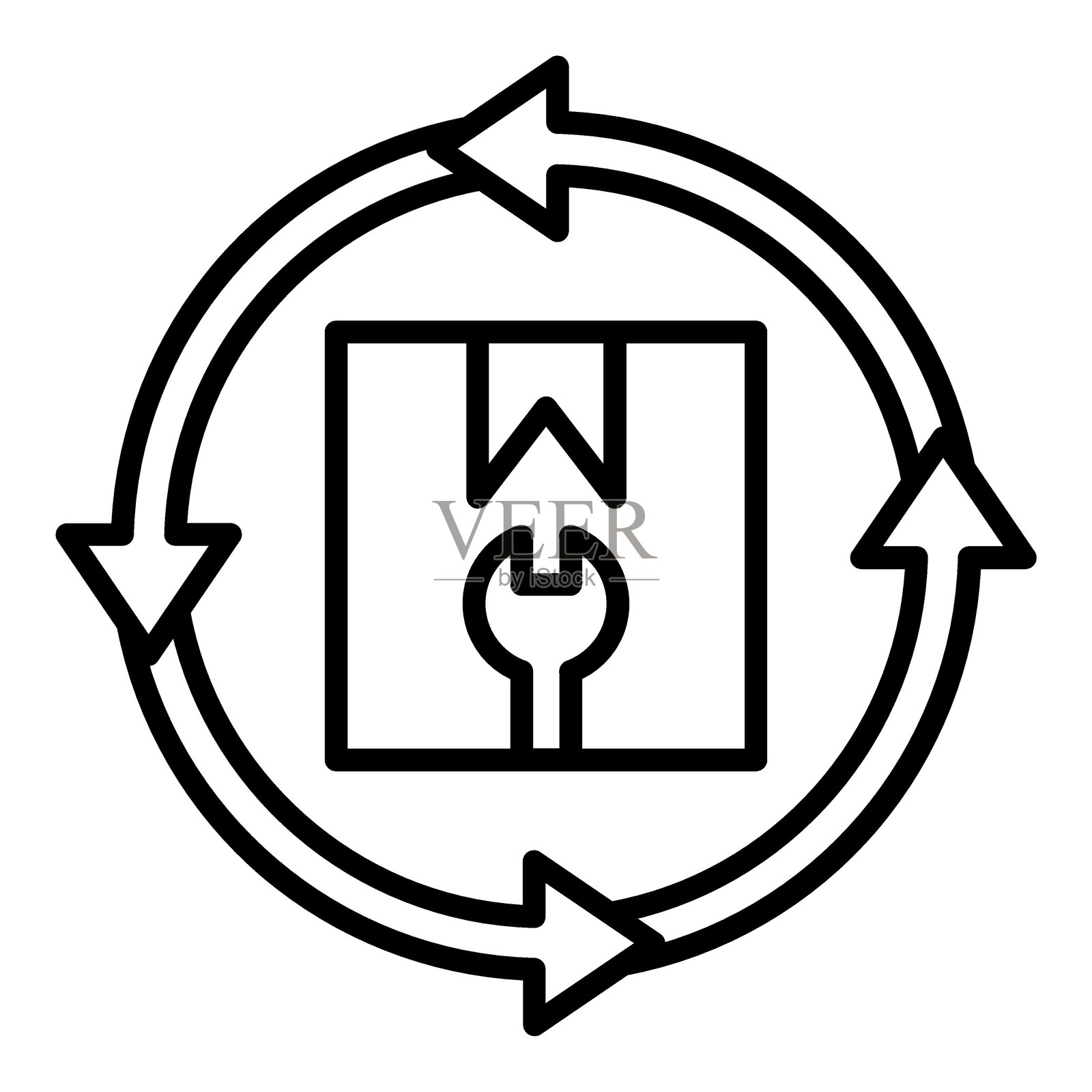 产品再制造图标风格插画图片素材