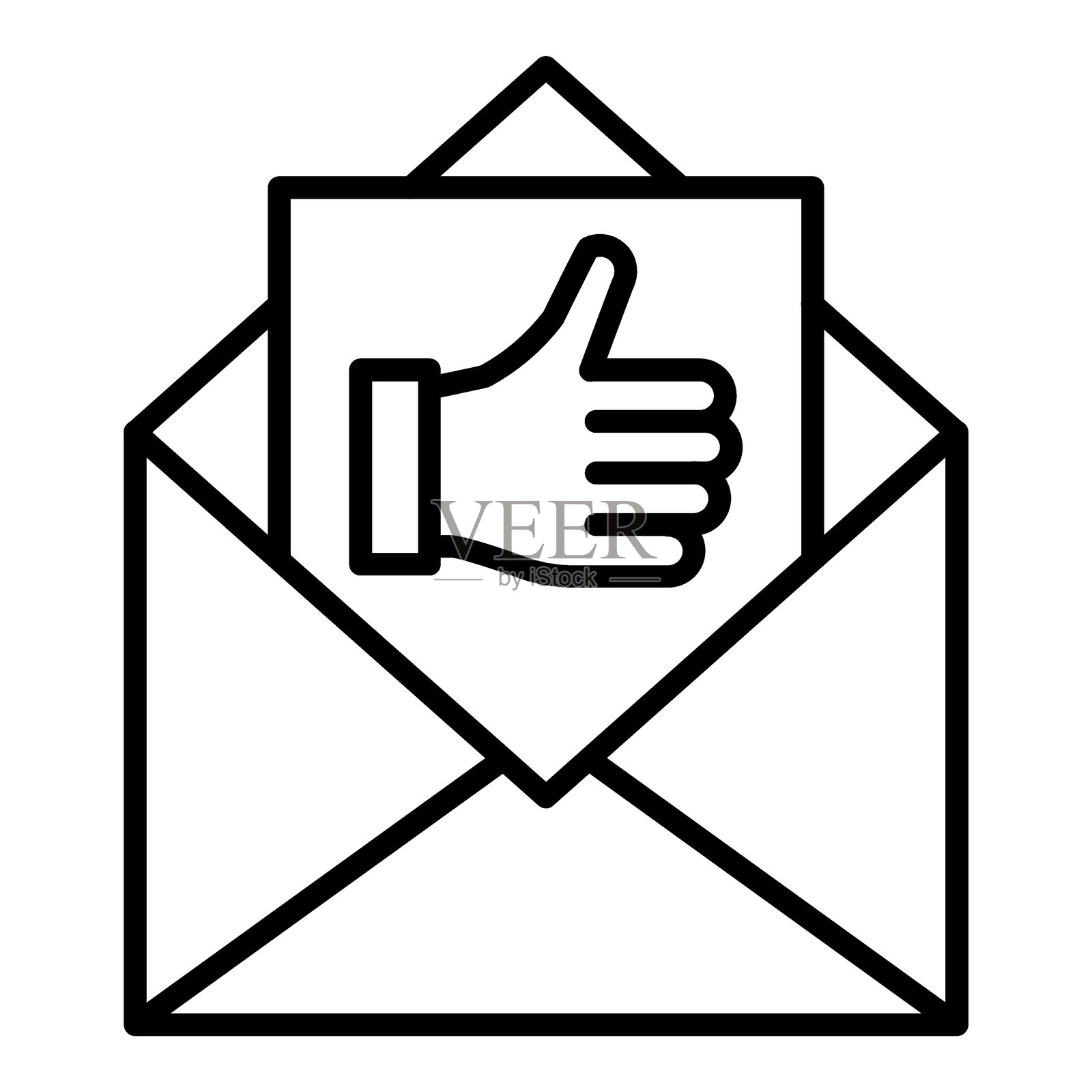 邮件反馈图标风格插画图片素材