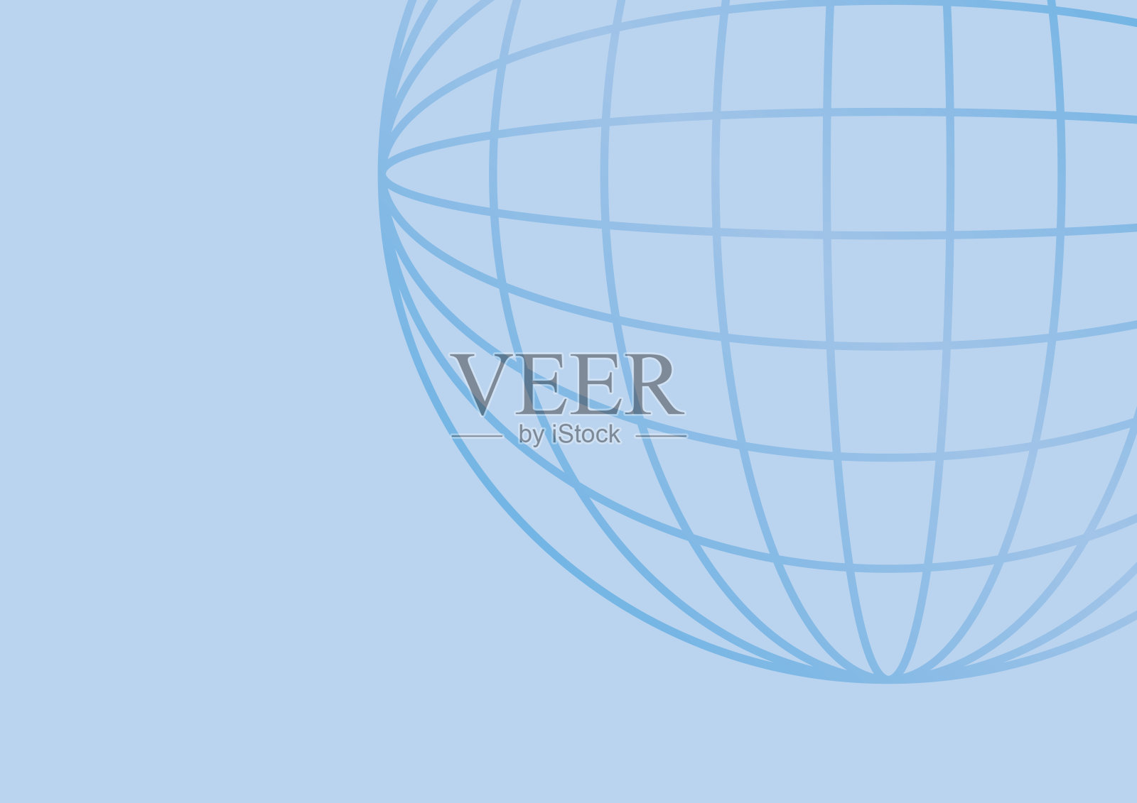 一幅用线条绘制的简单背景球体图像插画图片素材