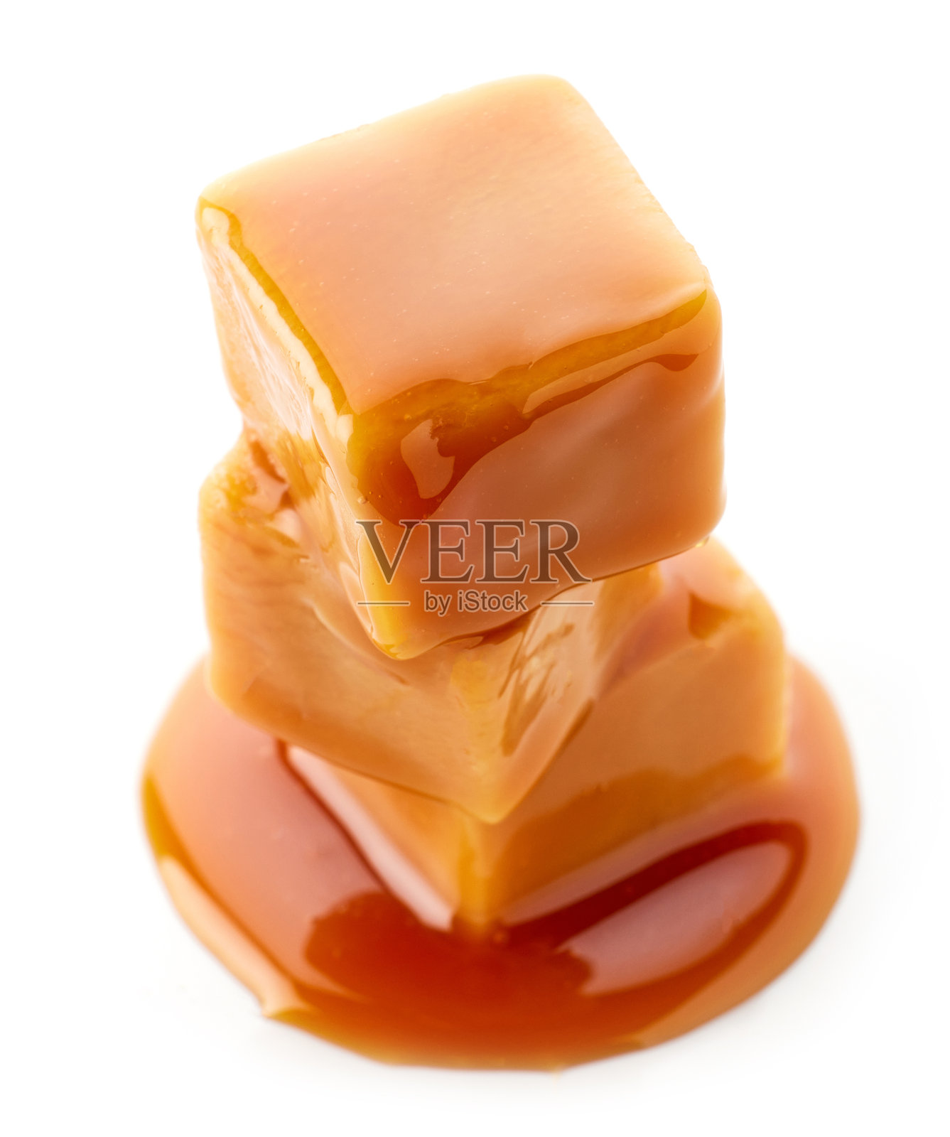 一堆焦糖糖果照片摄影图片