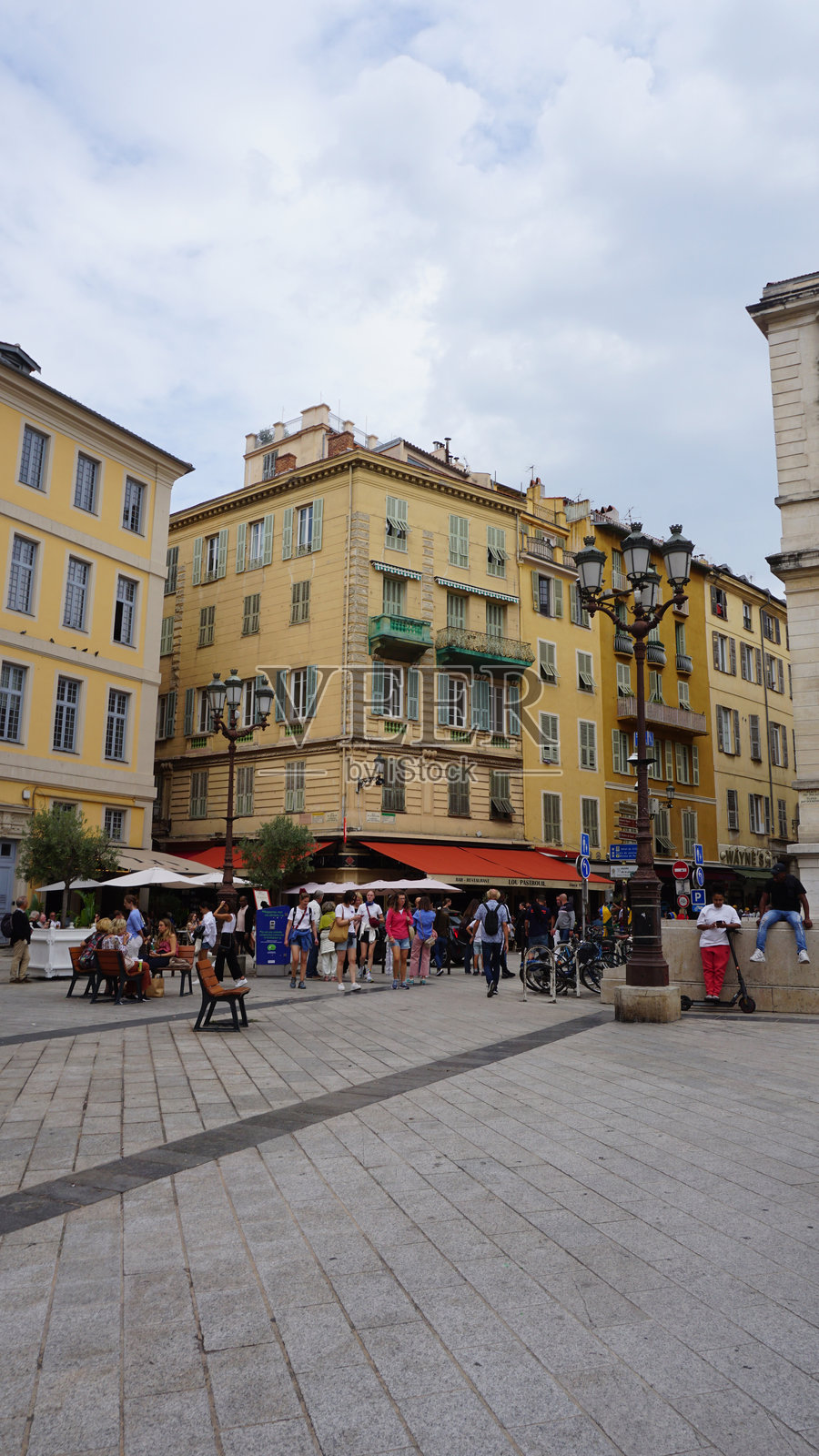 法国南部尼斯的美丽建筑照片摄影图片