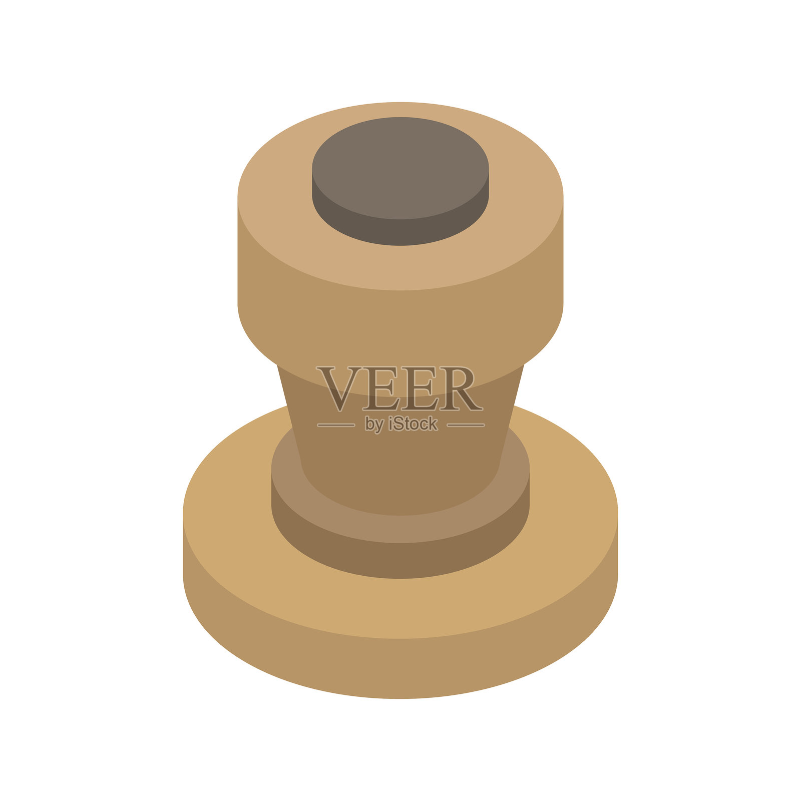 咖啡压实器等距图插画图片素材