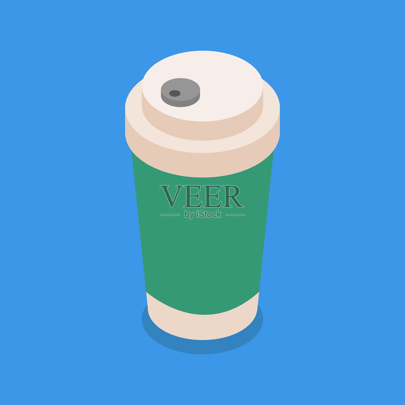 等角咖啡杯插画图片素材