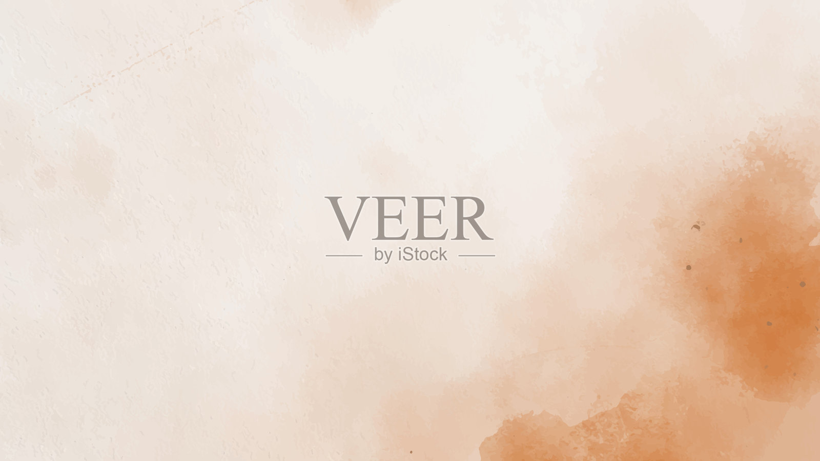 抽象的横向水彩背景。手绘矢量纹理。刷笔涂抹的柔和色彩水彩画。插画图片素材