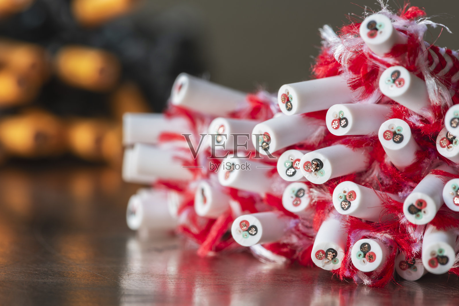 用于电气安装的电缆铜线照片摄影图片