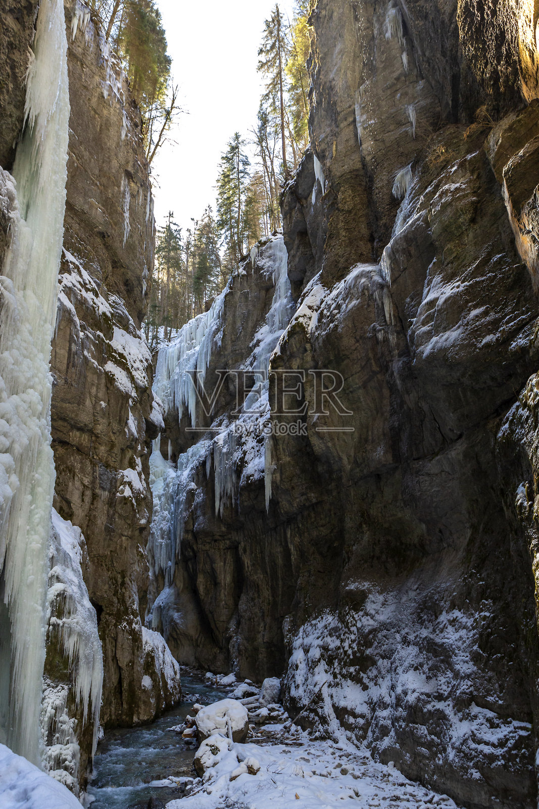 冬季的帕特纳赫峡谷照片摄影图片