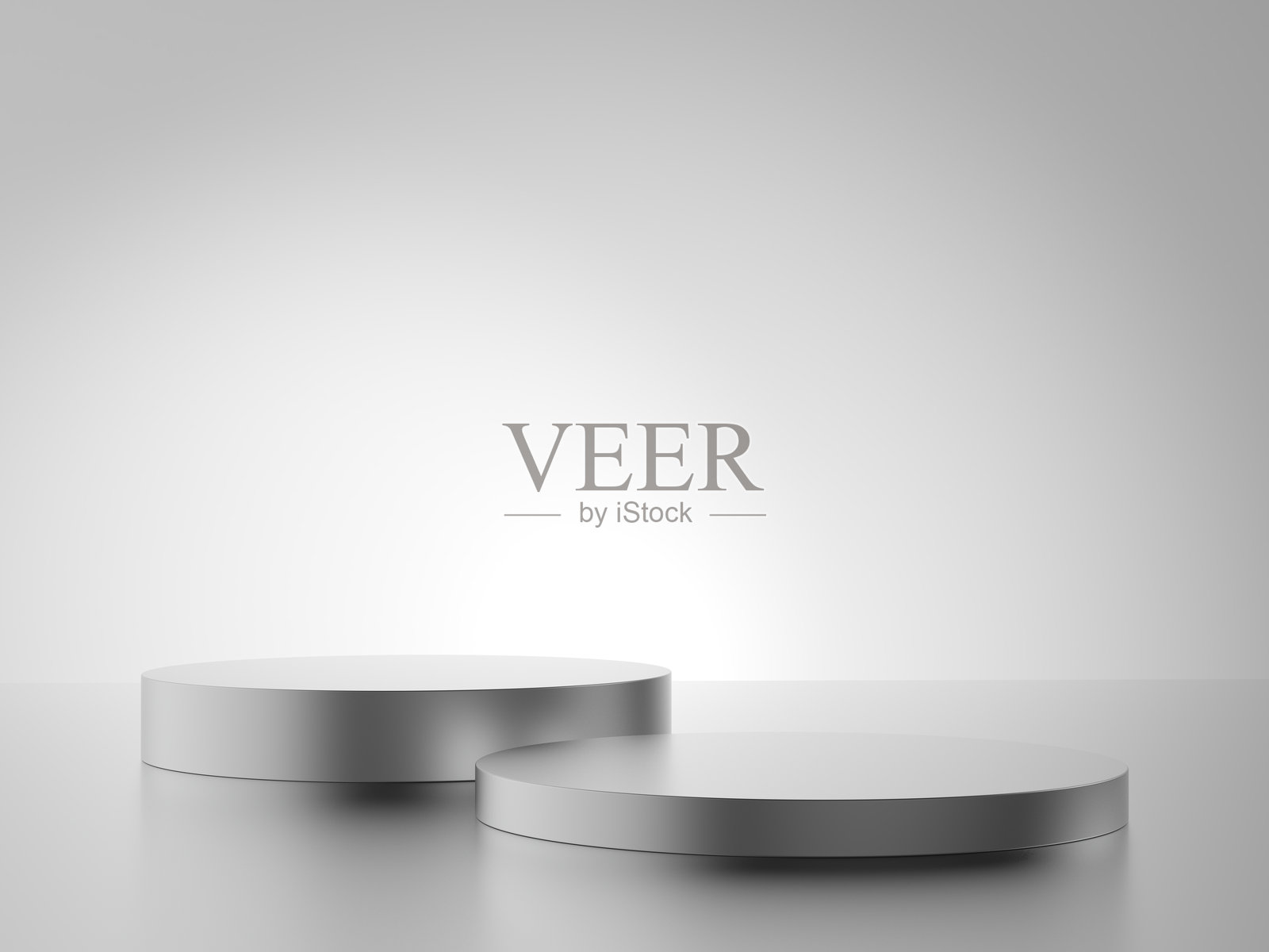 金属讲台。圆柱形。孤立。照片摄影图片