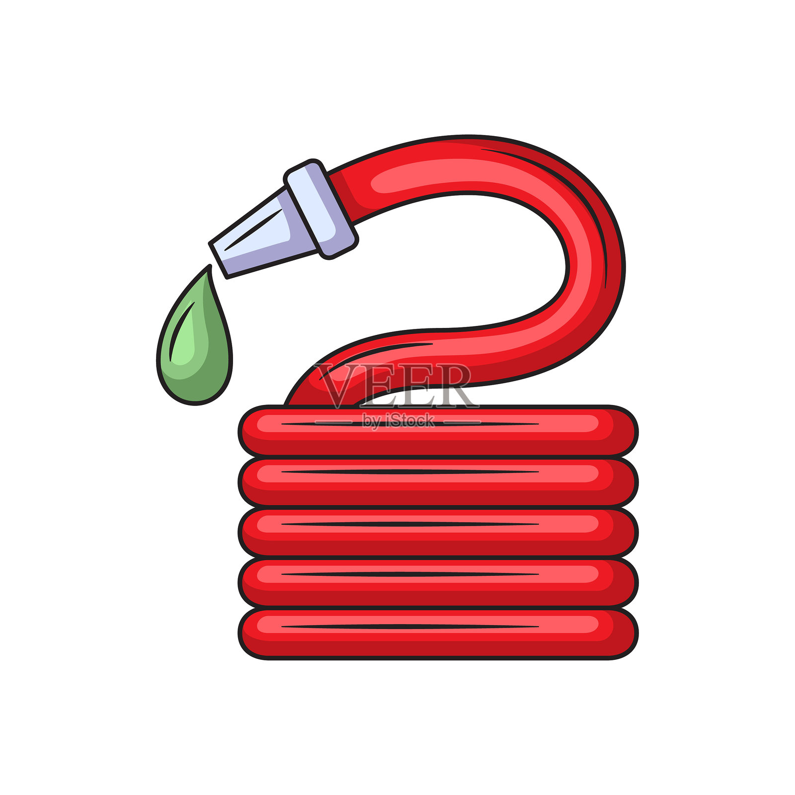 软管图标设计。矢量设计插画图片素材