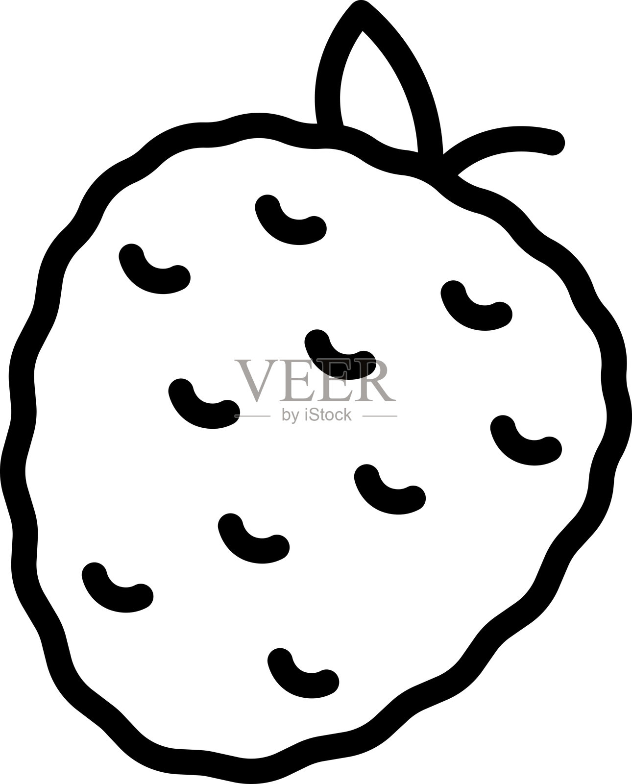 荔枝图标。适合您网页设计的荔枝符号插画图片素材