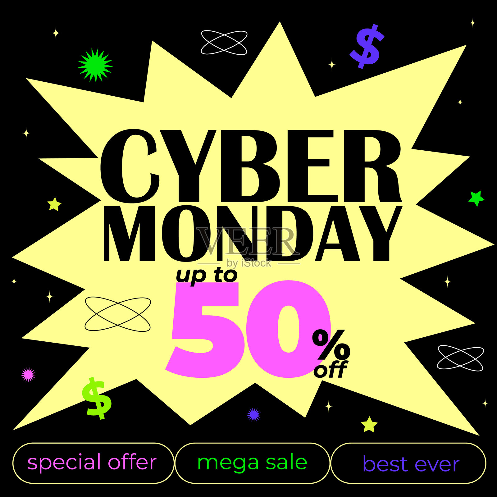 网络星期一横幅插画图片素材