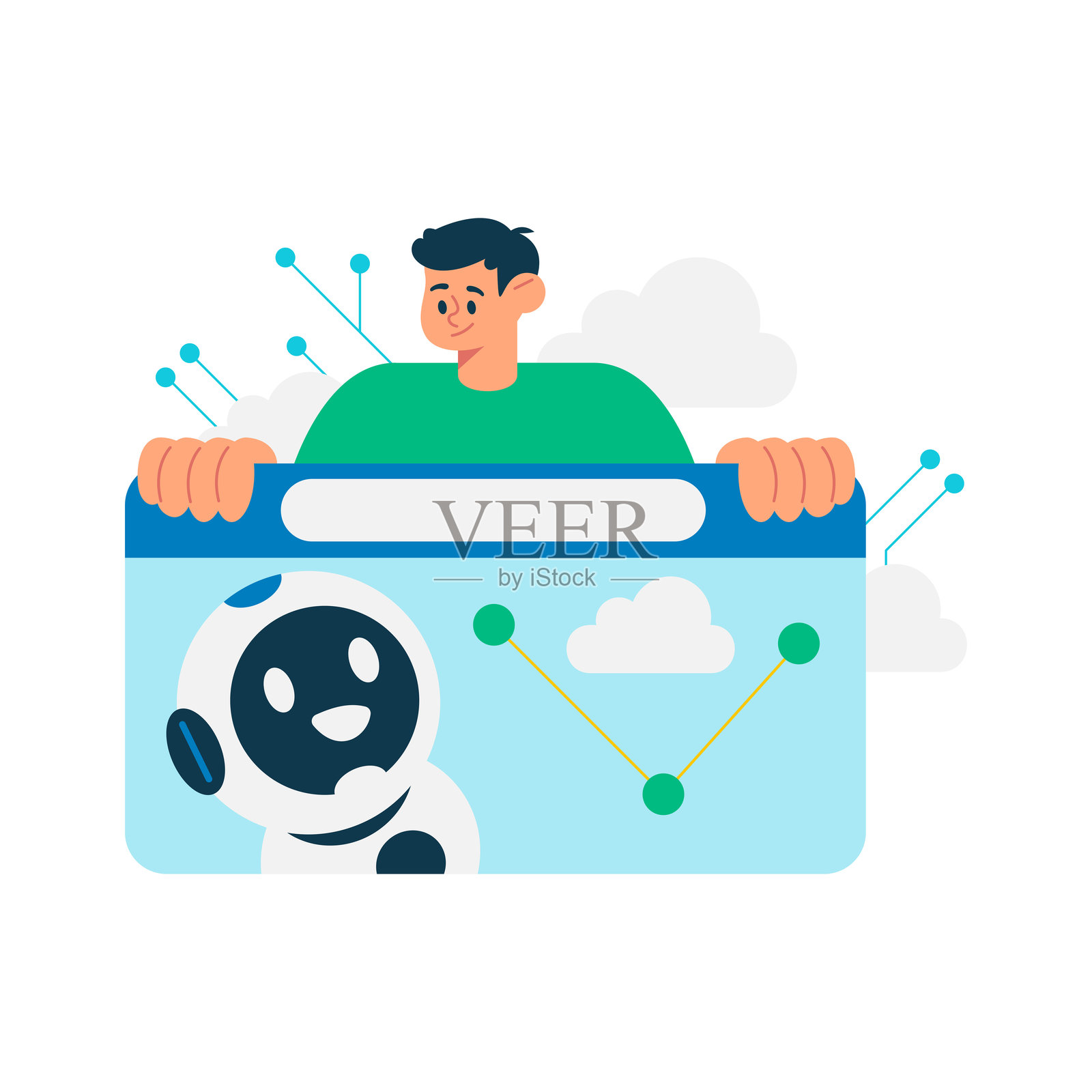 物联网插图包插画图片素材