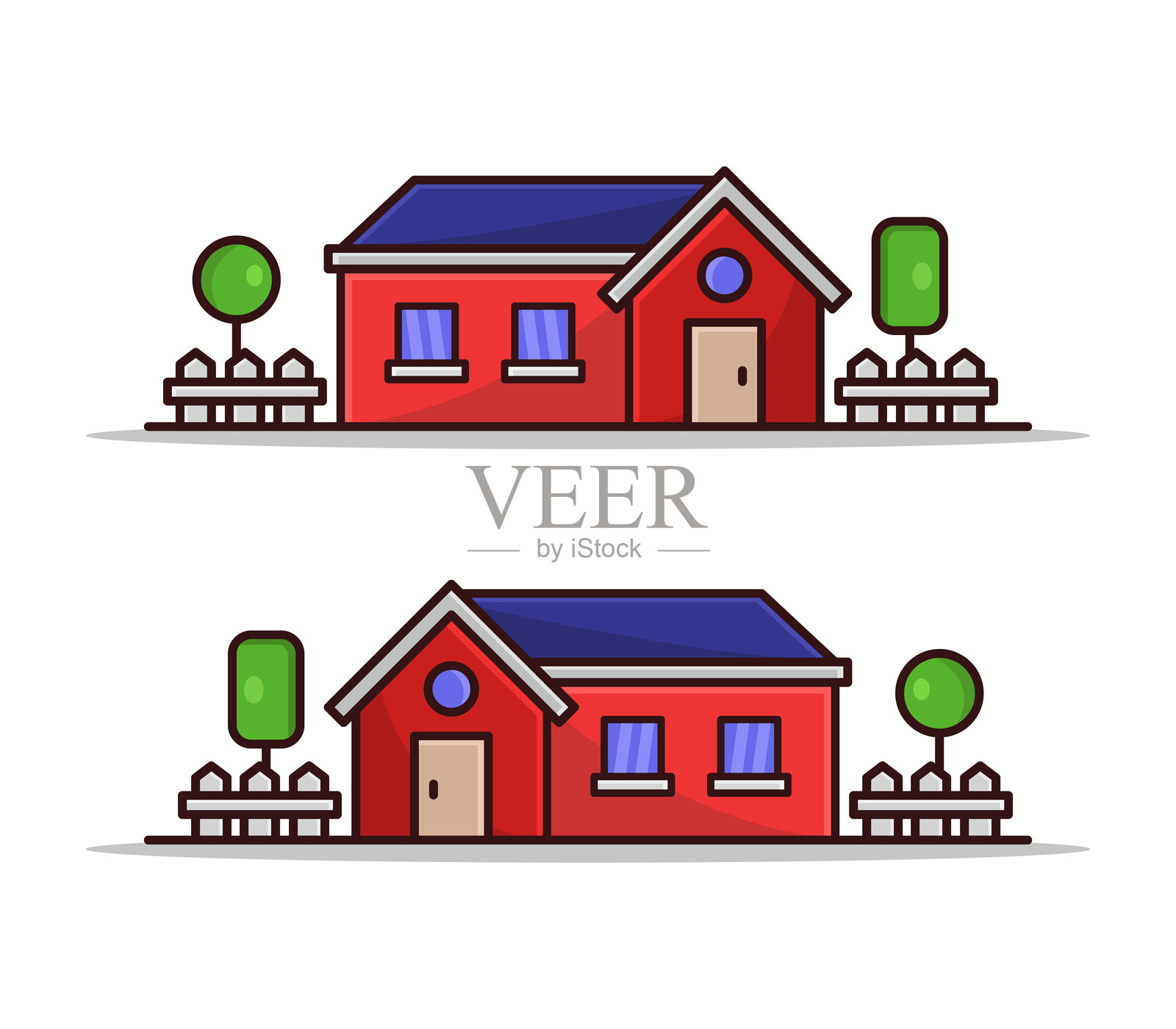 房子插画图片素材