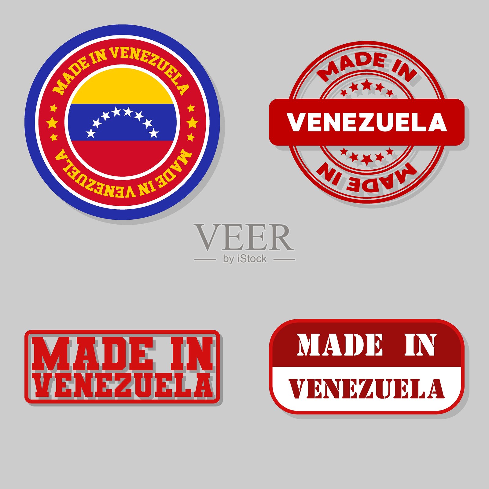 委内瑞拉制作的邮票套装插画图片素材