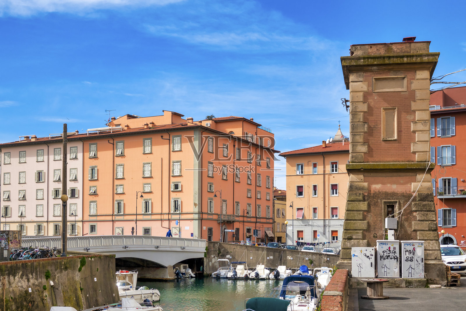 马尔莫桥的斯卡利塔塔照片摄影图片