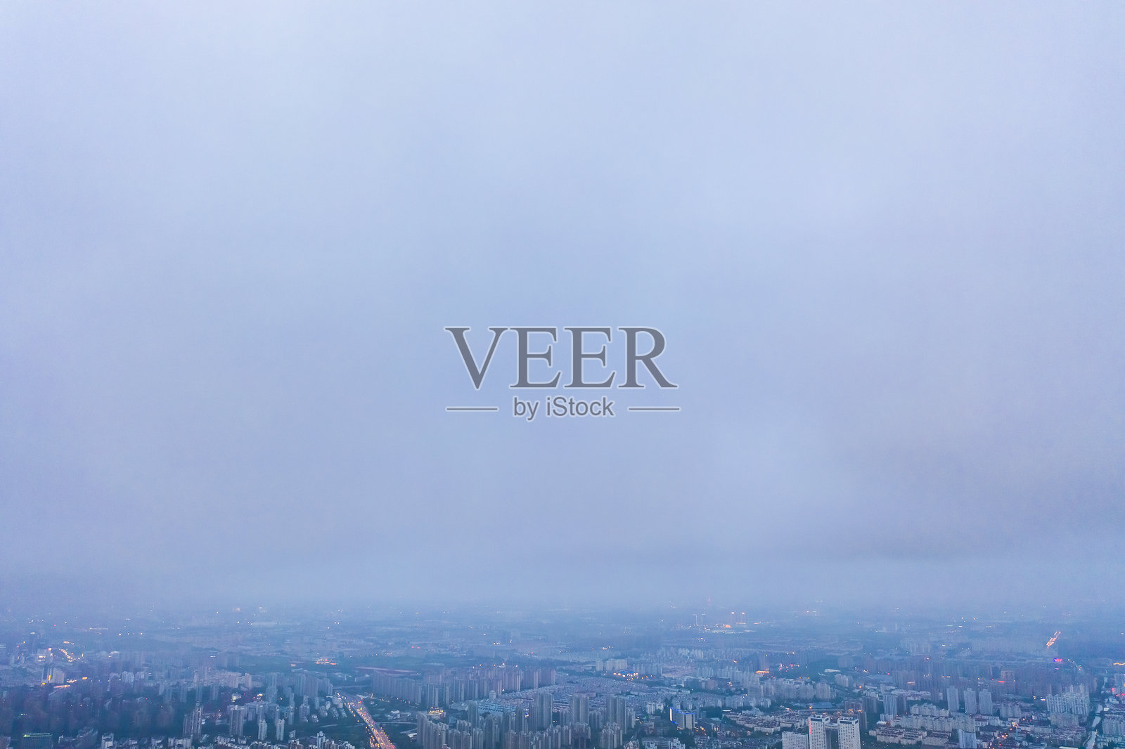 中国上海城市天际线的航拍摄影照片摄影图片