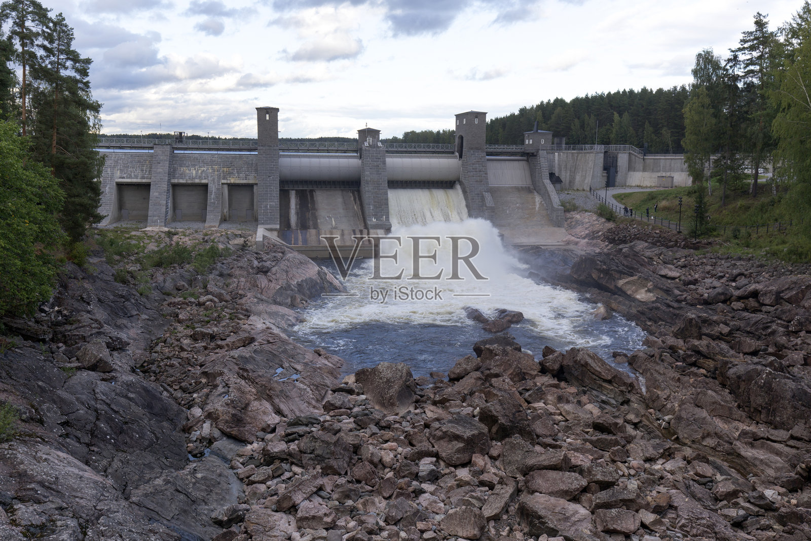 伊马特拉瀑布的景观照片摄影图片