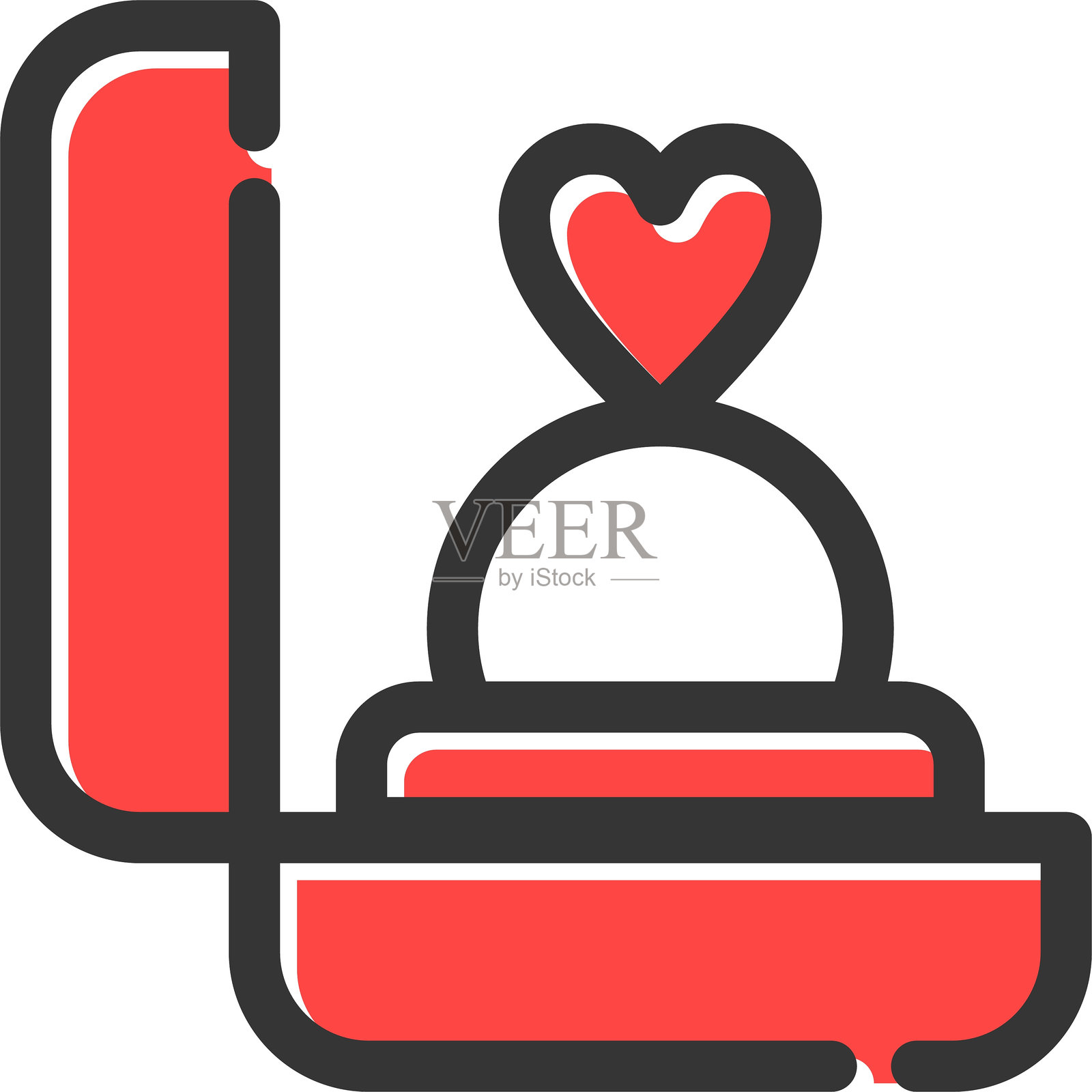 戒指盒图标插画图片素材