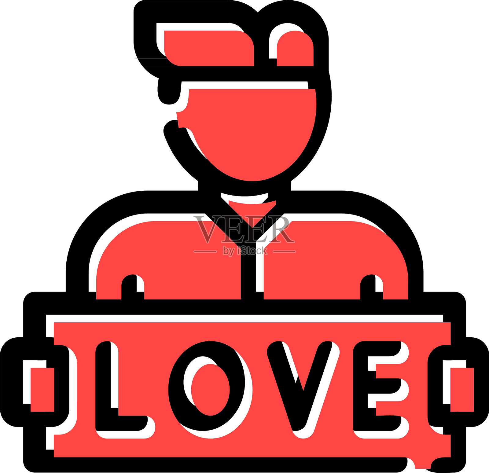 爱心图标插画图片素材