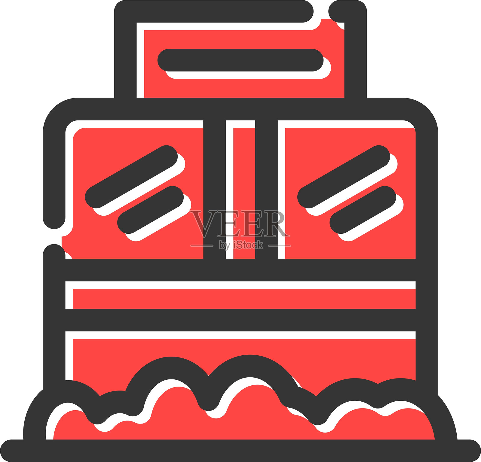 票务箱图标插画图片素材