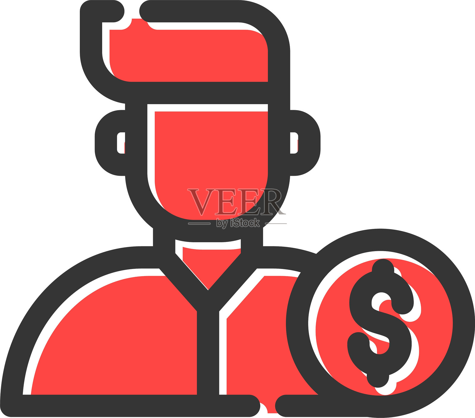 商人图标插画图片素材