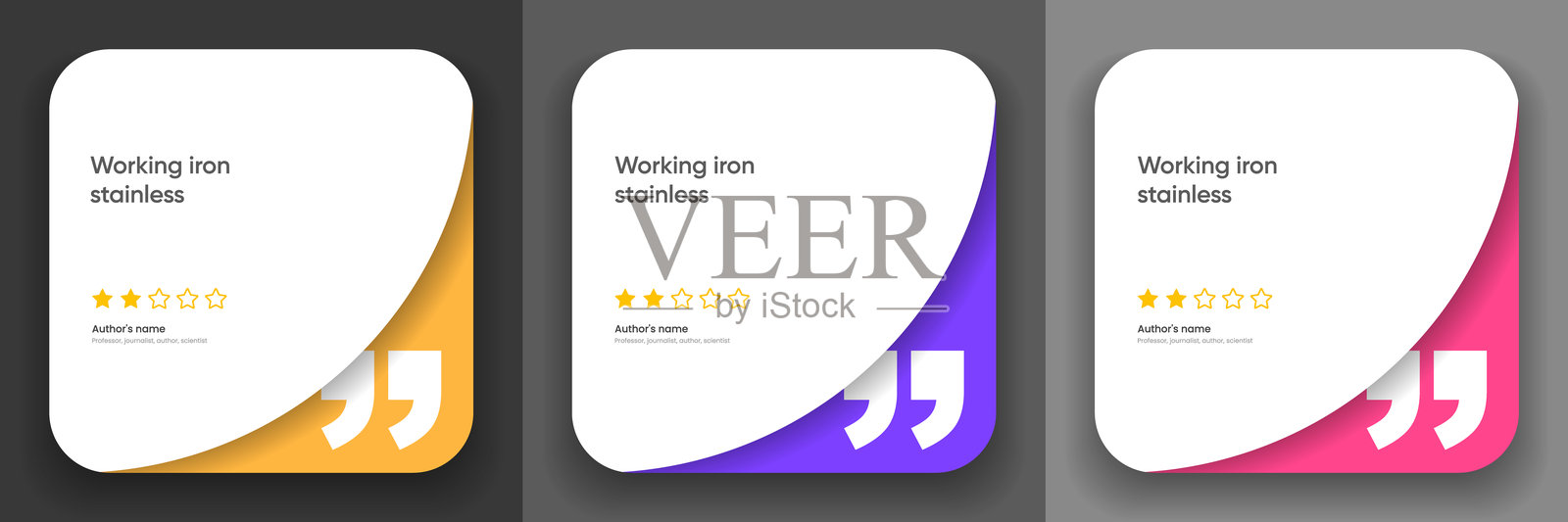 3D气泡推荐横幅，引用，信息图表。社交媒体引用模板设计。空白对话气泡、引用气泡和文本框。矢量插图EPS10。插画图片素材