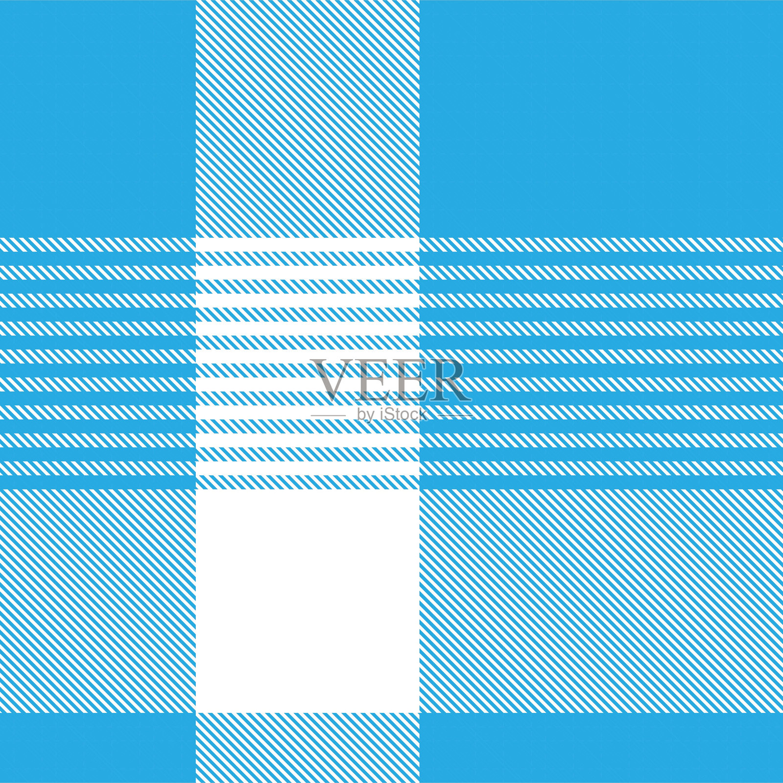 蓝色不对称格纹纹理无缝图案设计插画图片素材