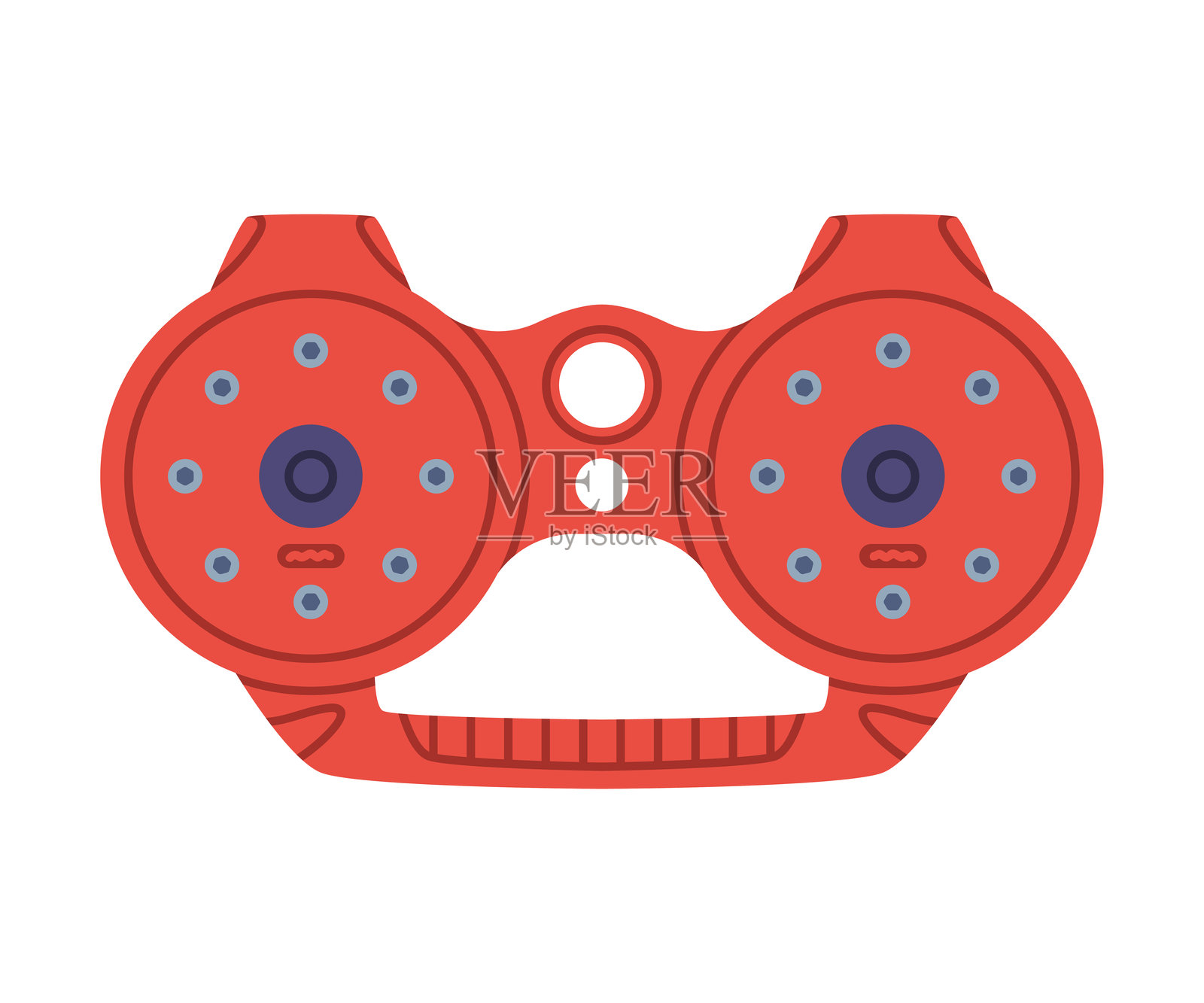 红色攀岩设备和器械矢量插图插画图片素材