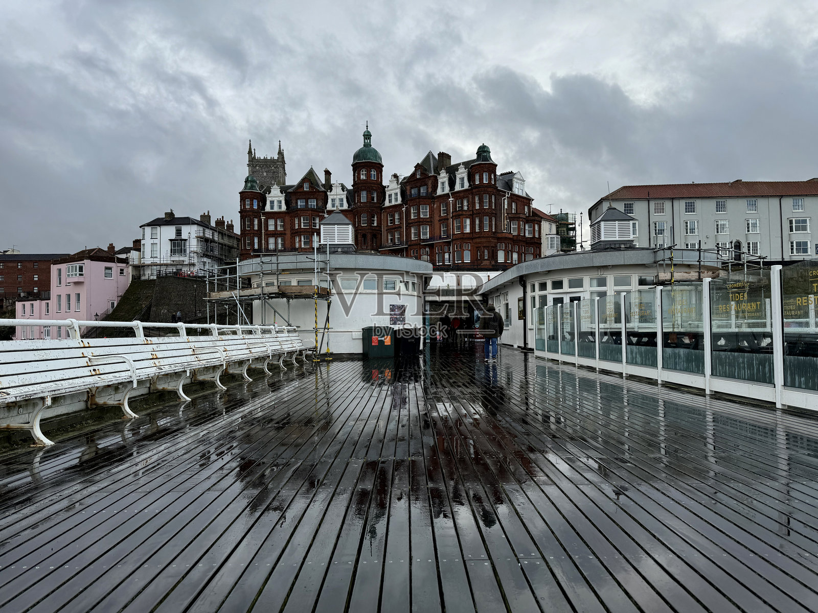 克罗默码头的倒影照片摄影图片