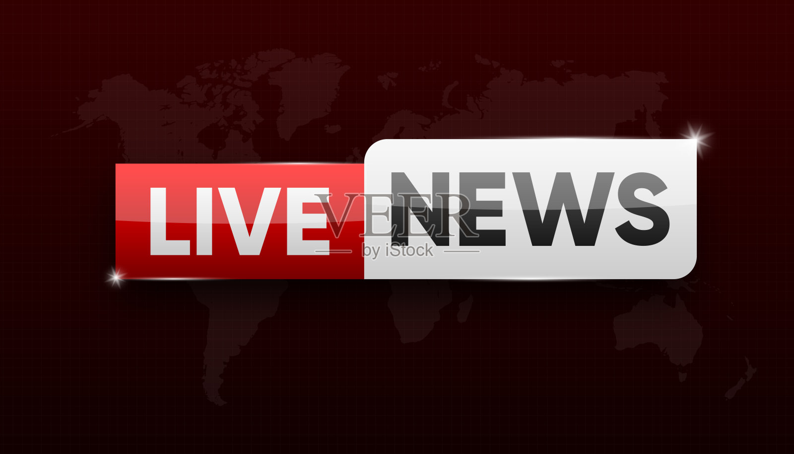 直播新闻海报。新闻和体育频道的条形图，流媒体和广播。电视背景和互联网视频流概念。矢量插图。插画图片素材