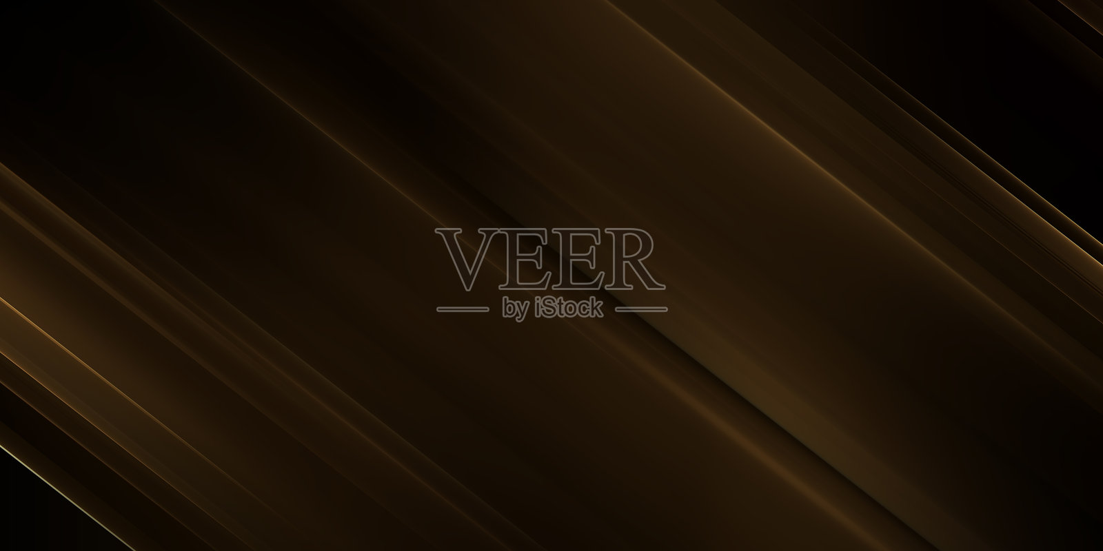 深色背景上的金色动态光条，适用于创意设计项目和数字艺术照片摄影图片