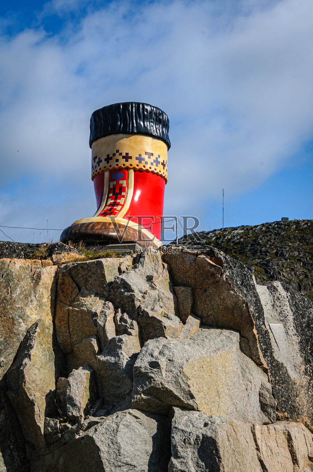 卡尔科特克因纽特靴子雕像照片摄影图片