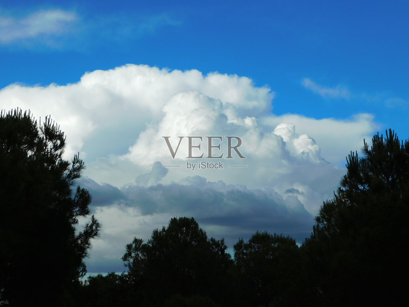 天空中的白云照片摄影图片