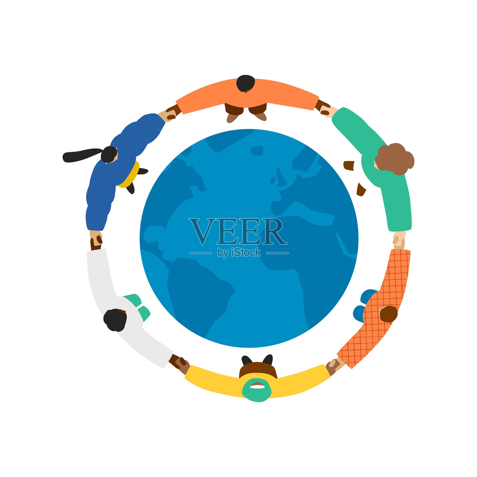 世界人口日插画包插画图片素材