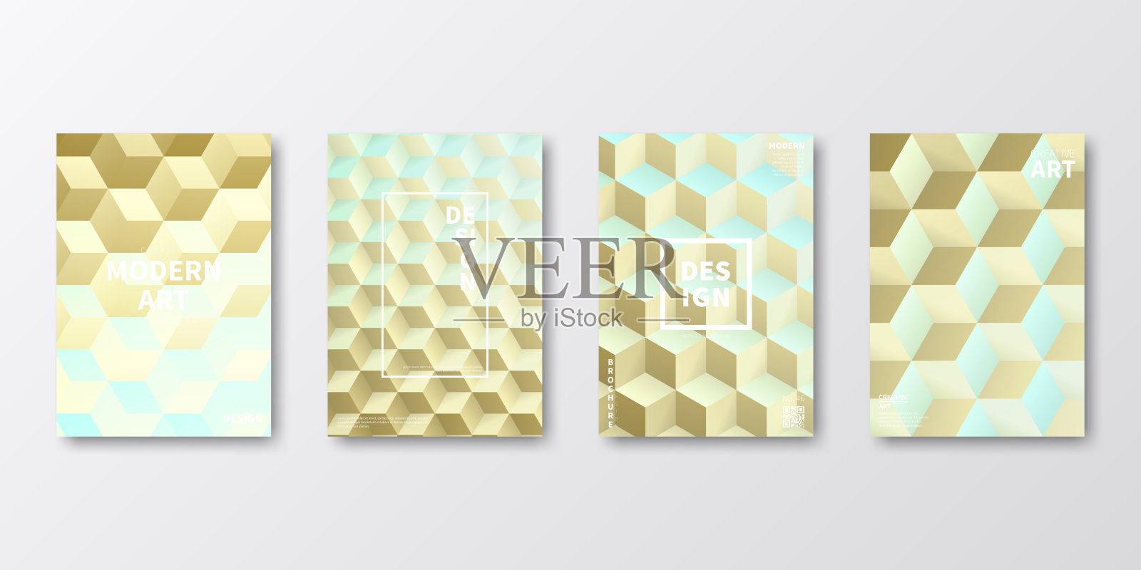 宣传册模板布局，米色封面设计，商业年度报告，传单，杂志插画图片素材