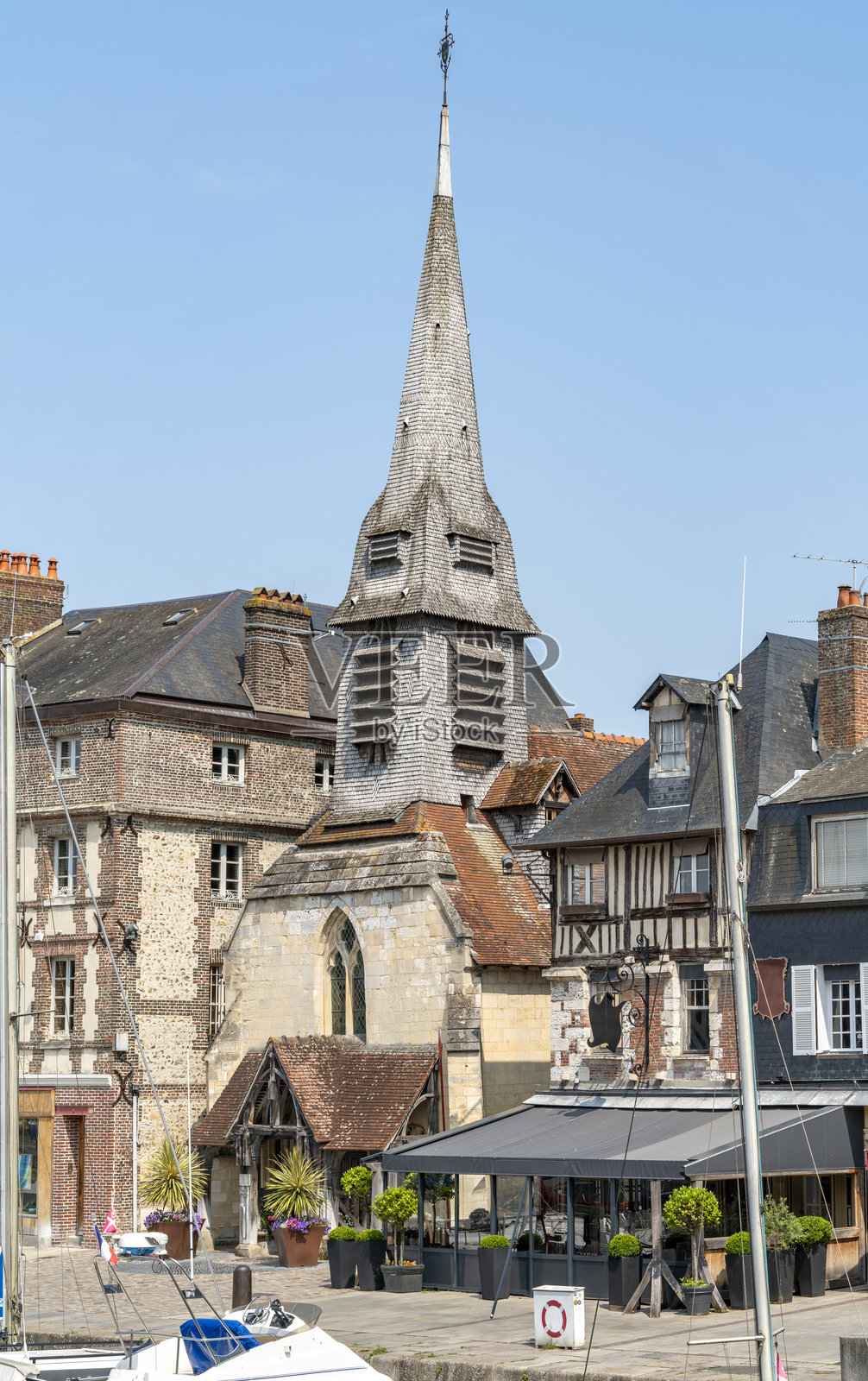 昂弗勒尔的圣凯瑟琳教堂照片摄影图片