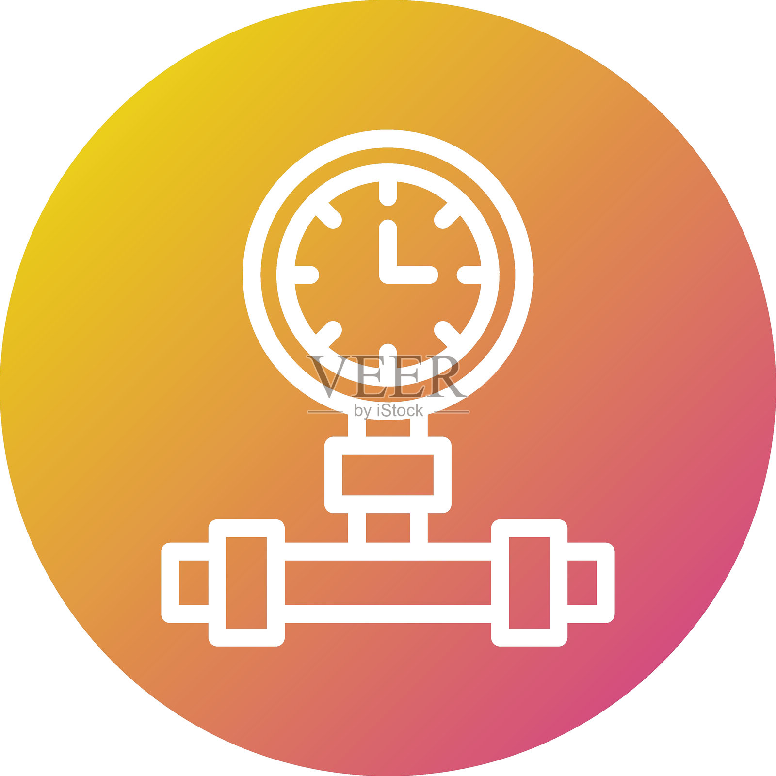 压力计矢量图标设计插图插画图片素材