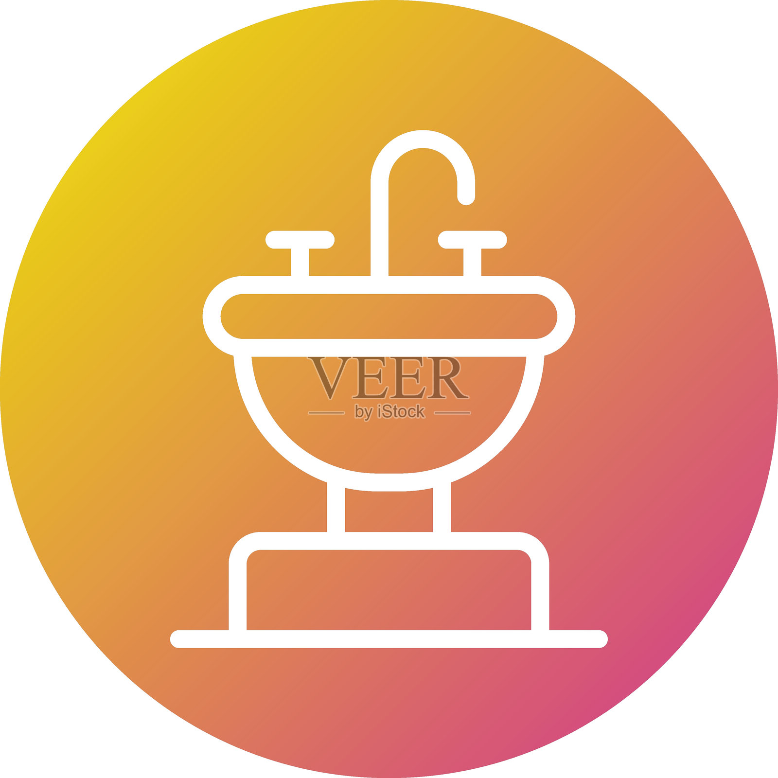 水槽矢量图标设计插图插画图片素材